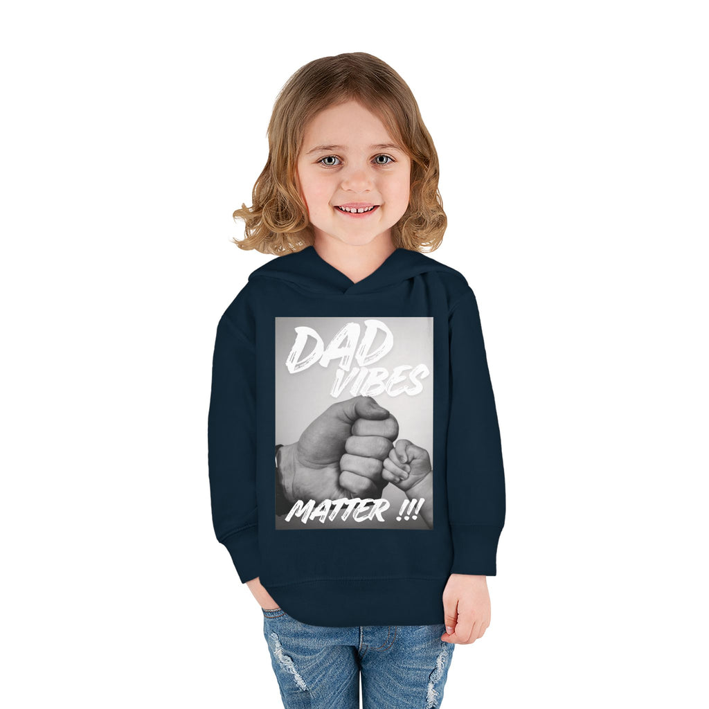 Toddler Hoodie — "Dad Vibes Matter" Fist Bump Pullover (Father’s Day Gift)