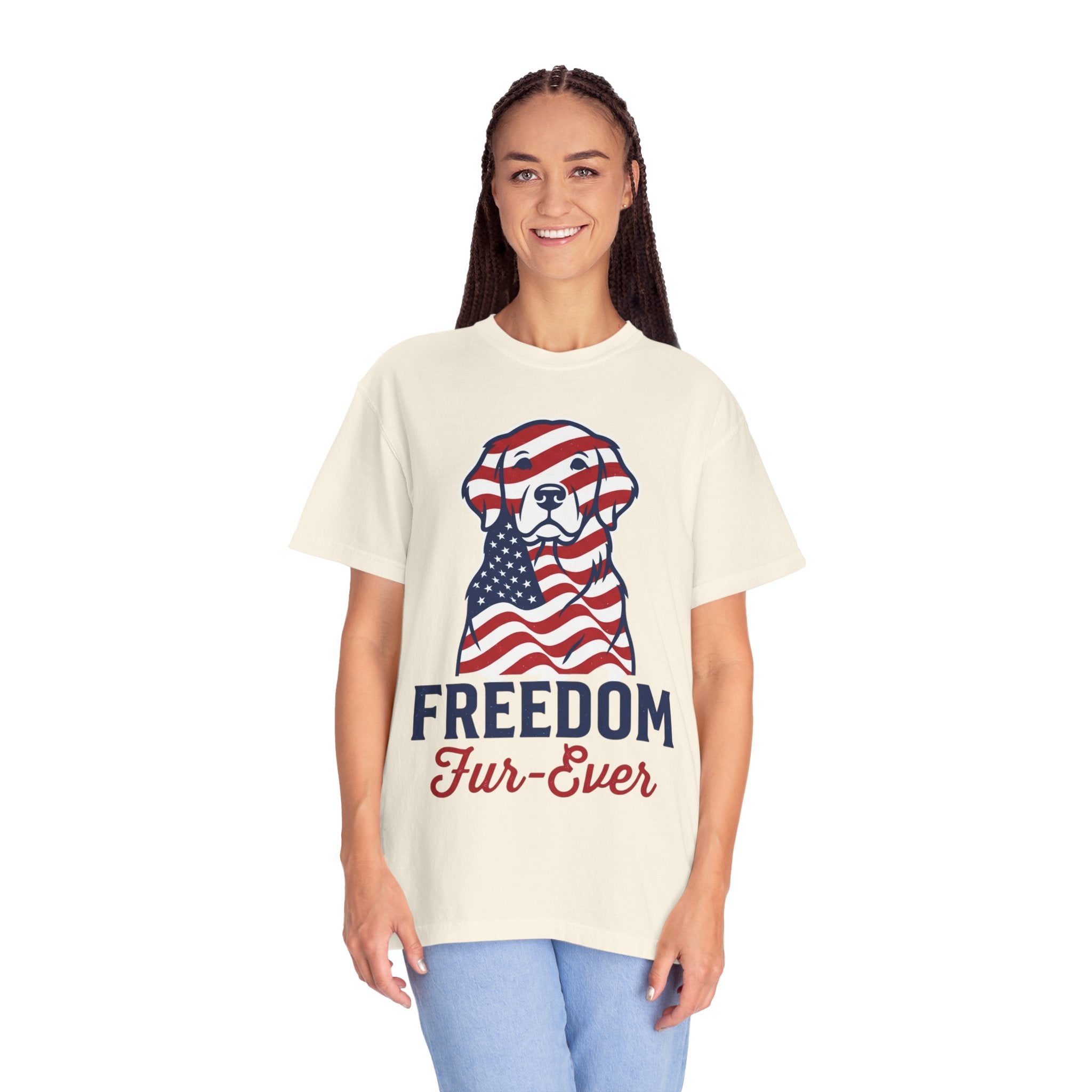 Freedom Fur-Ever Patriotic Dog T-Shirt