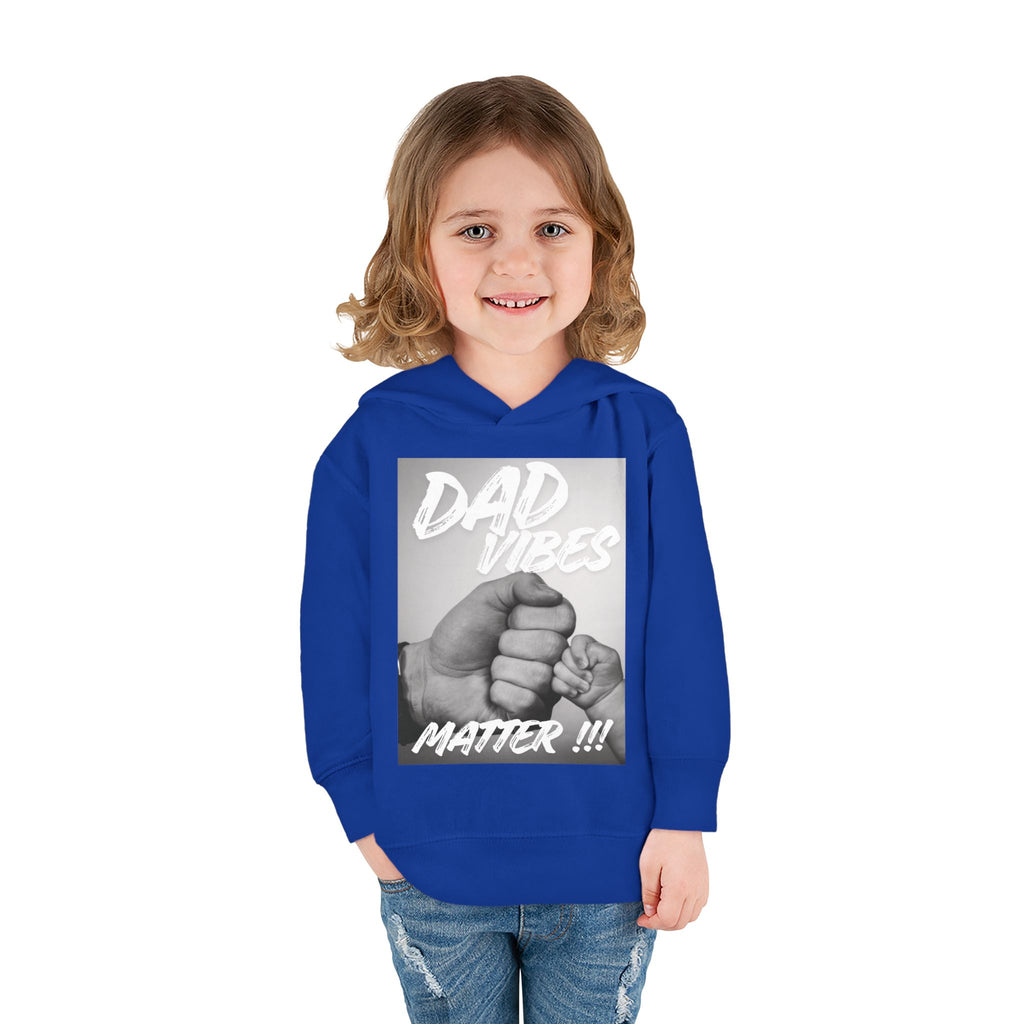 Toddler Hoodie — "Dad Vibes Matter" Fist Bump Pullover (Father’s Day Gift)