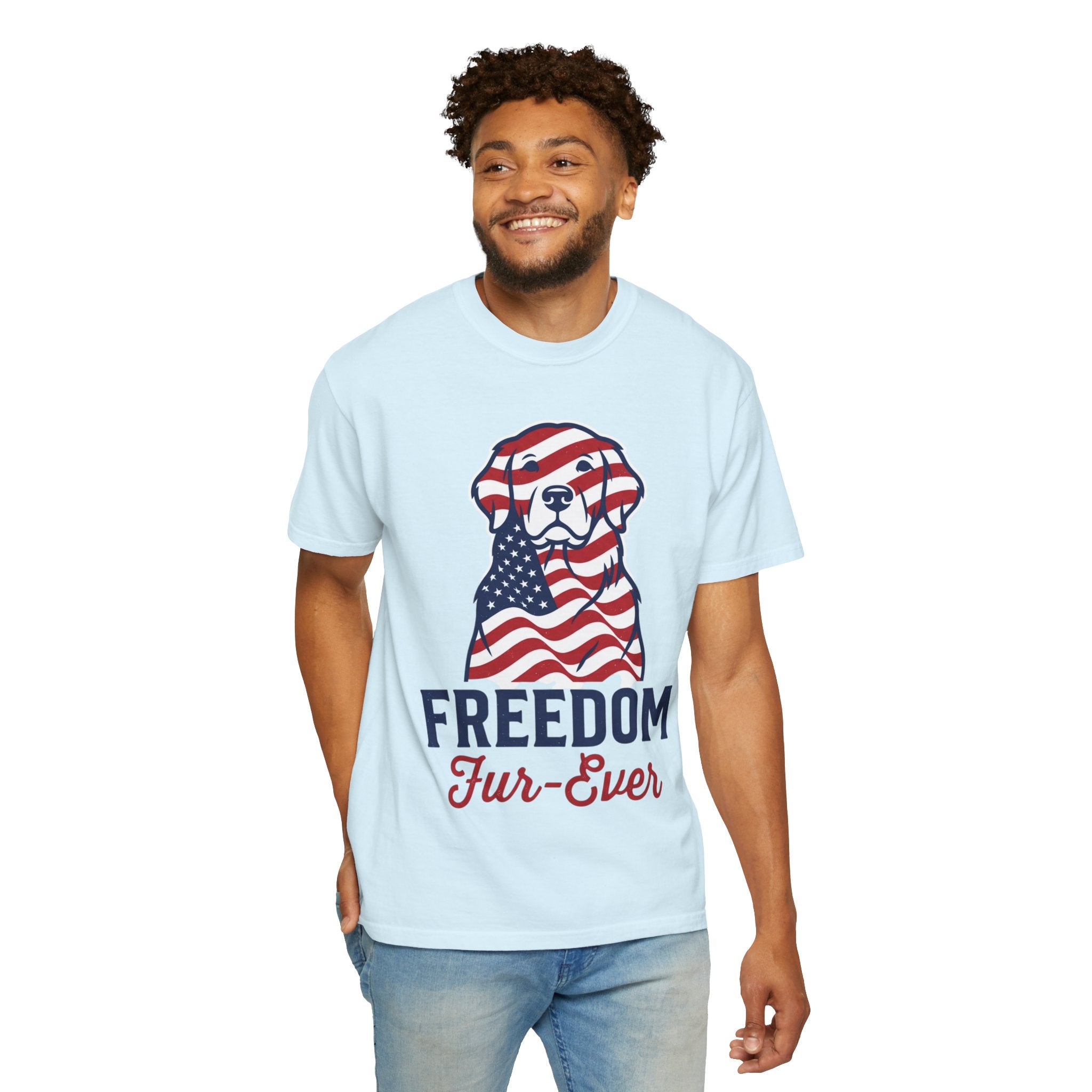Freedom Fur-Ever Patriotic Dog T-Shirt