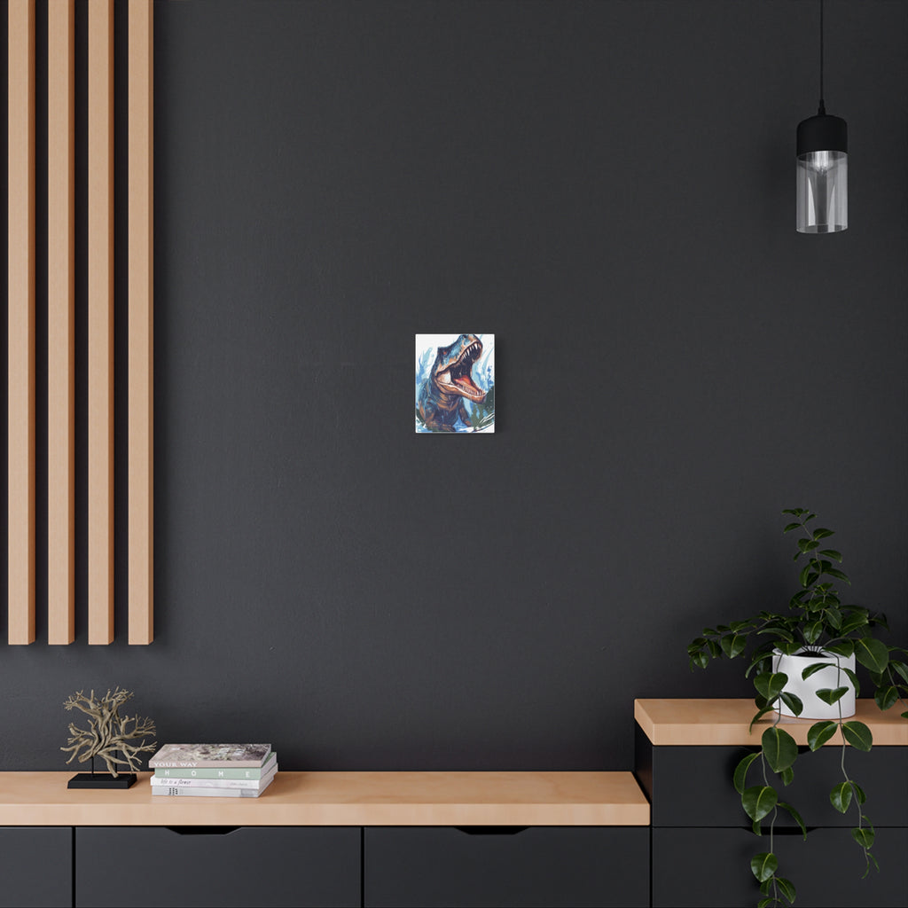 T-Rex Roar Matte Canvas Print