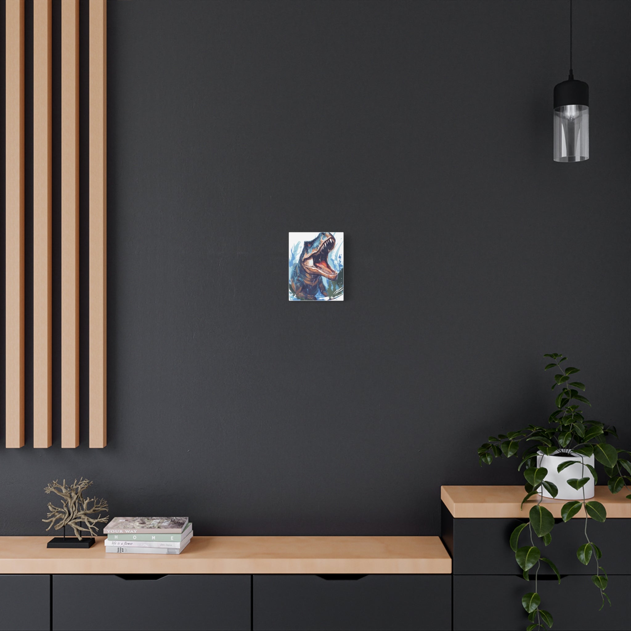 T-Rex Roar Matte Canvas Print