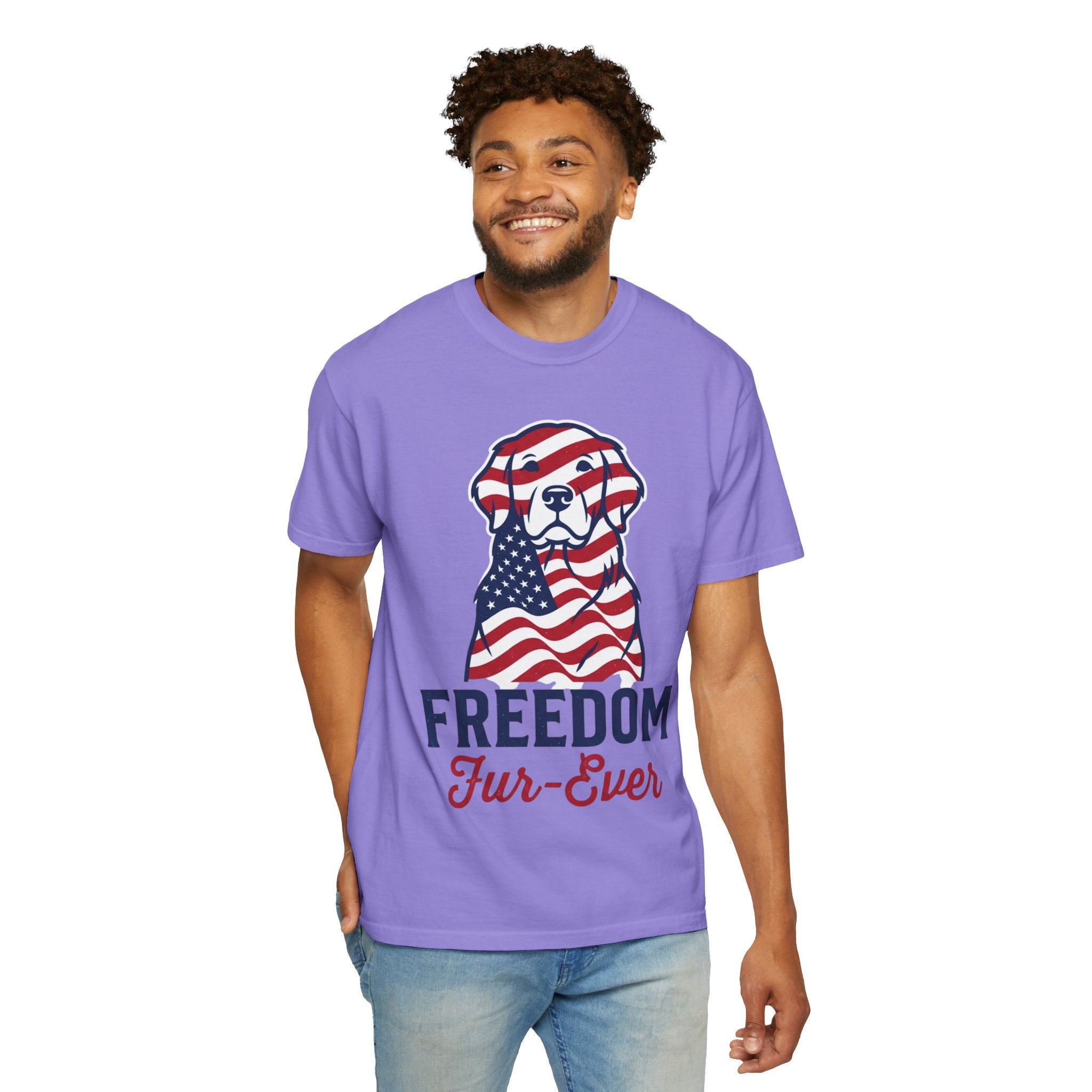 Freedom Fur-Ever Patriotic Dog T-Shirt