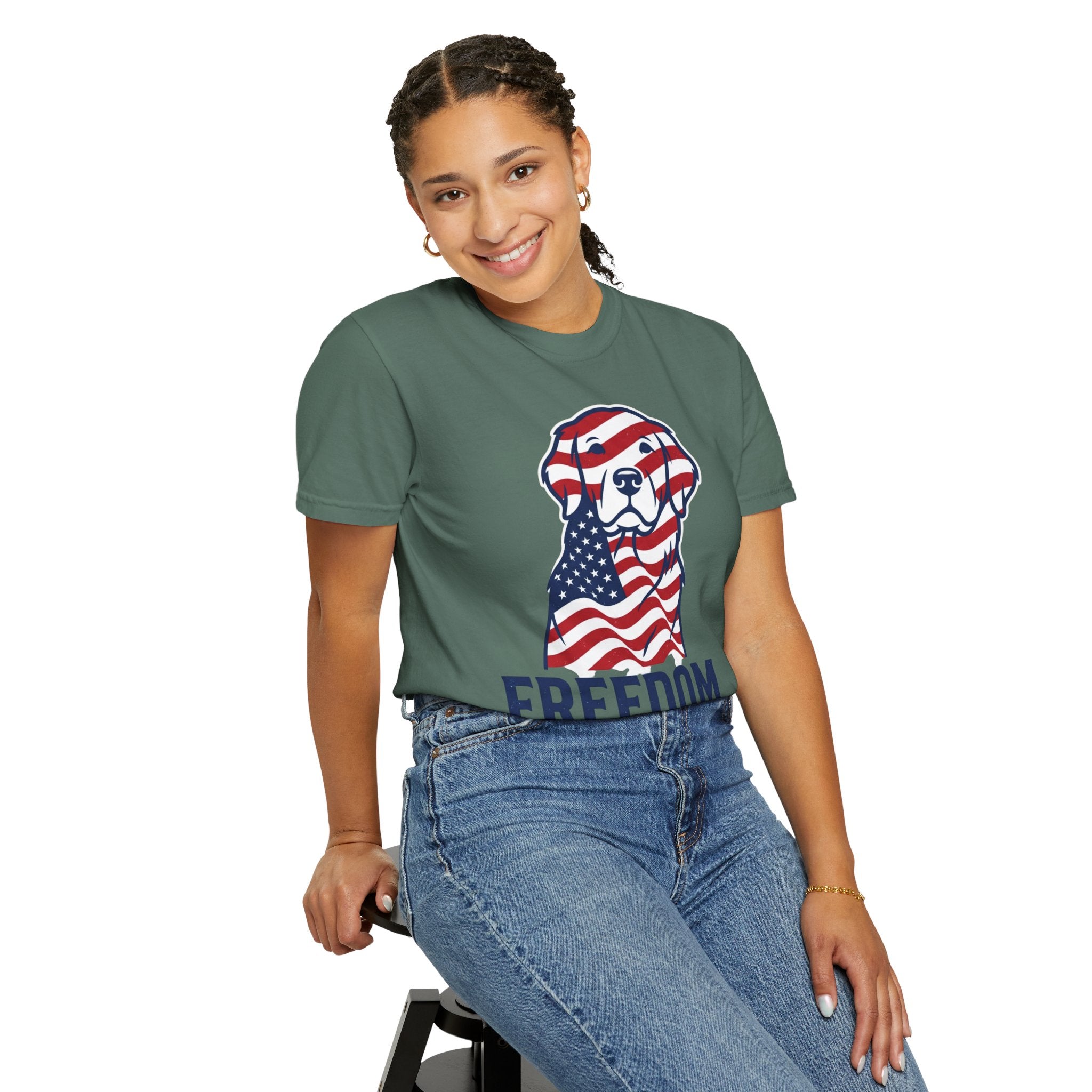 Freedom Fur-Ever Patriotic Dog T-Shirt