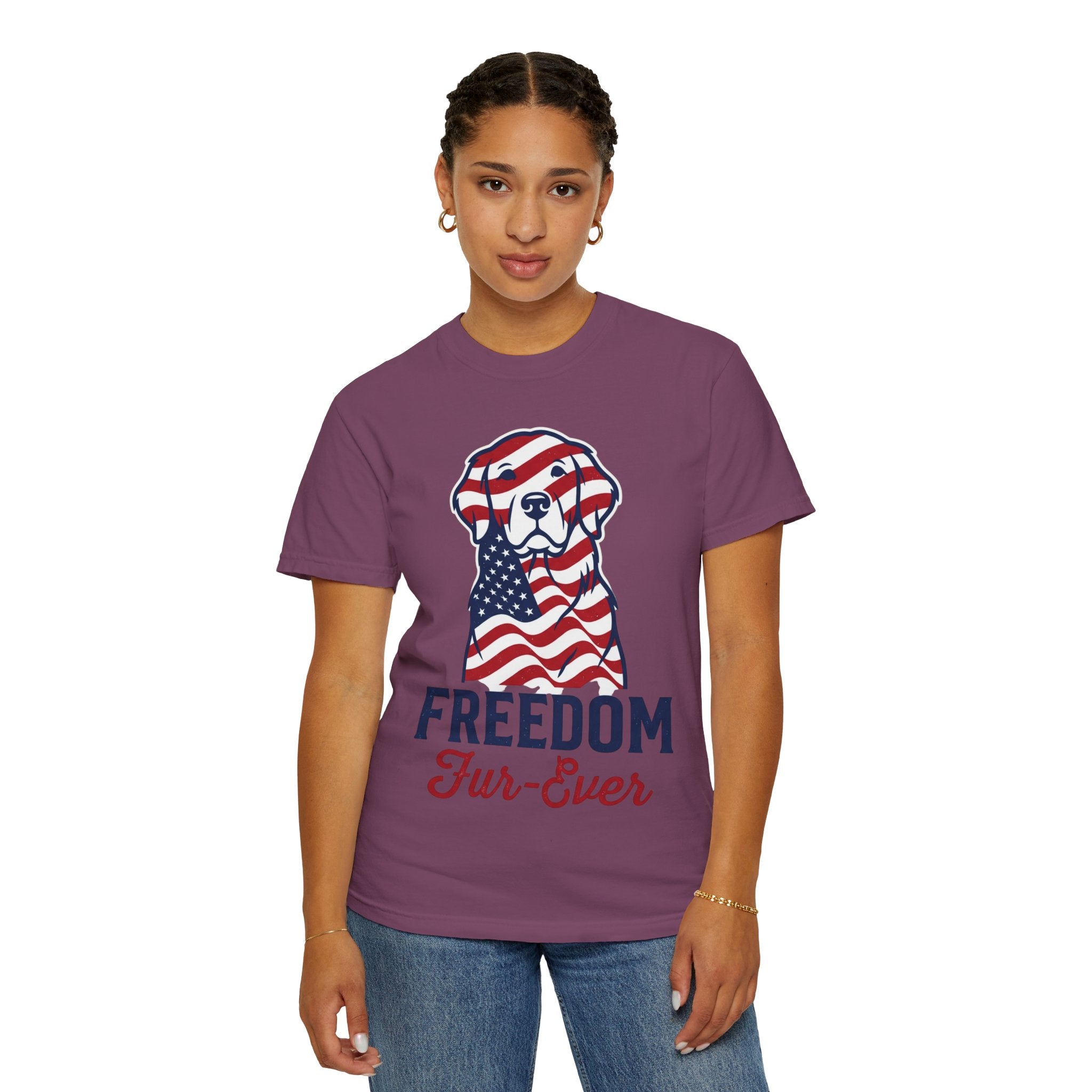 Freedom Fur-Ever Patriotic Dog T-Shirt