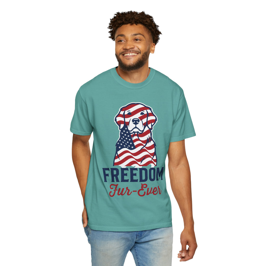 Freedom Fur-Ever Patriotic Dog T-Shirt