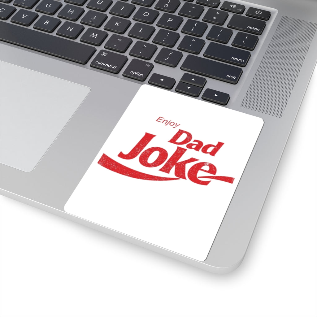 Dad Joke Sticker — Retro "Enjoy Dad Joke" Vinyl Decal for Laptops, Water Bottles & Gifts