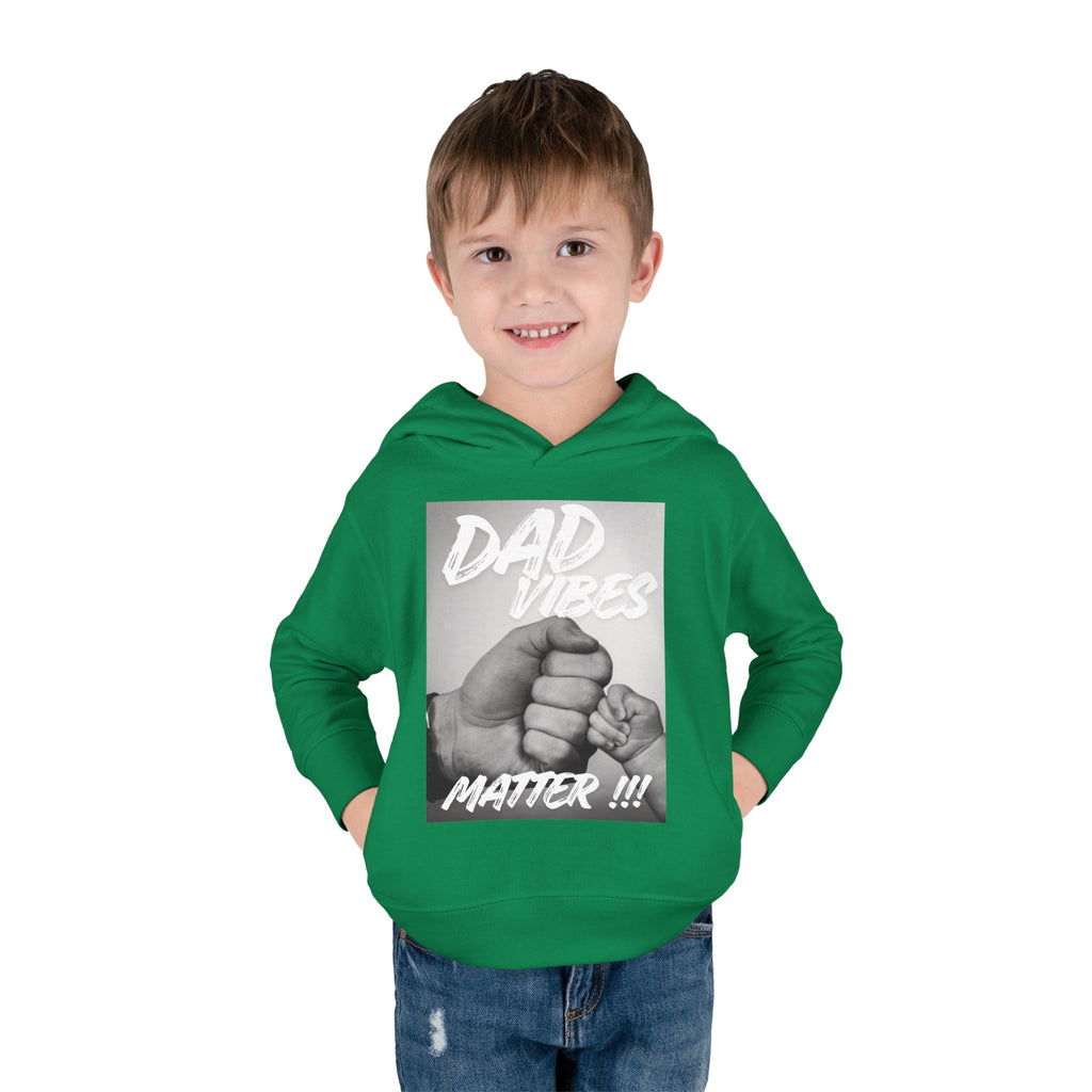 Toddler Hoodie — "Dad Vibes Matter" Fist Bump Pullover (Father’s Day Gift)
