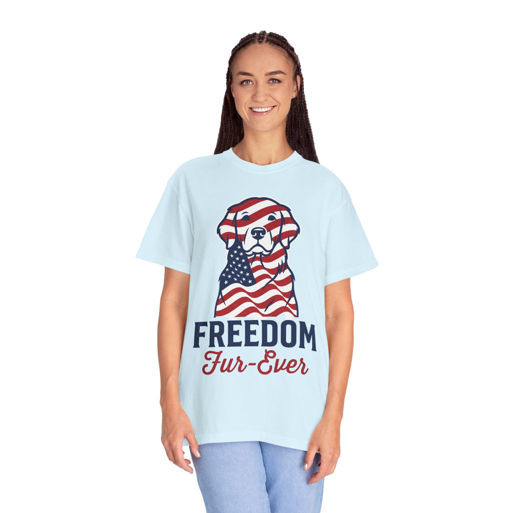 Freedom Fur-Ever Patriotic Dog T-Shirt