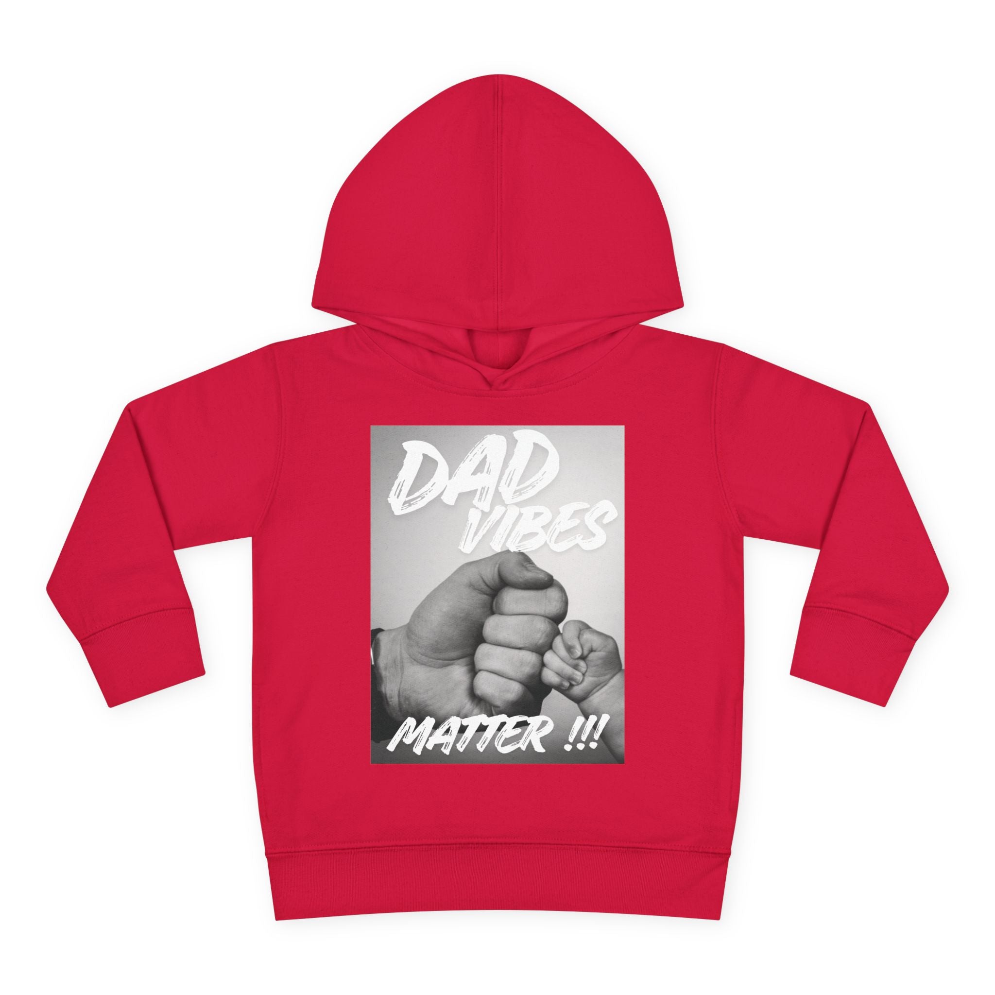 Toddler Hoodie — "Dad Vibes Matter" Fist Bump Pullover (Father’s Day Gift)