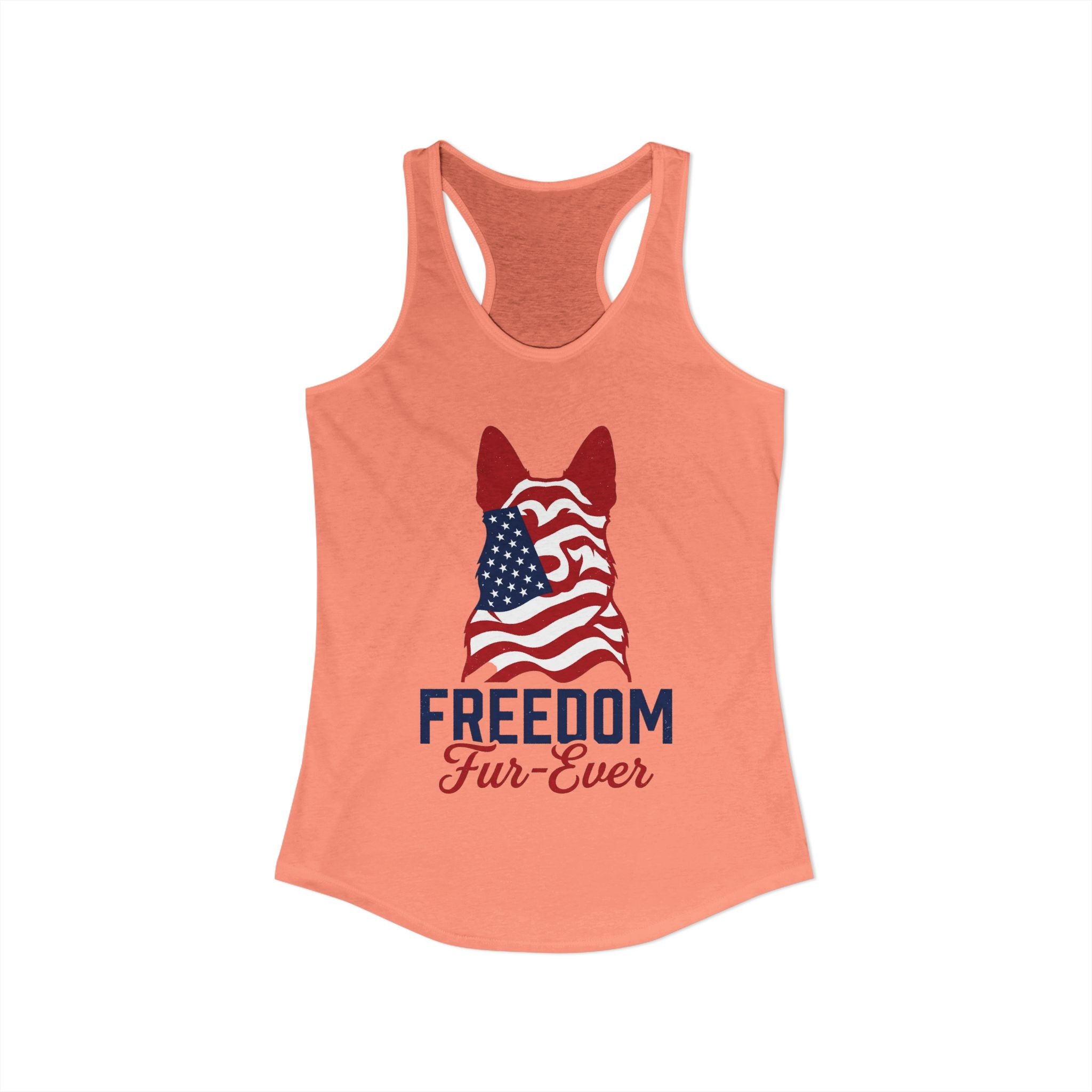 Freedom Fur-Ever Women's Ideal Racerback Tank