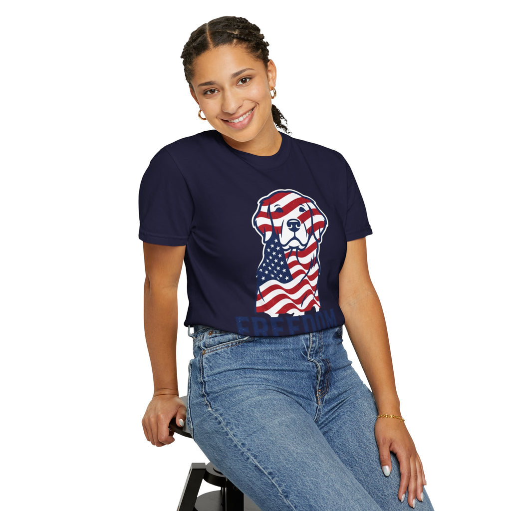 Freedom Fur-Ever Patriotic Dog T-Shirt