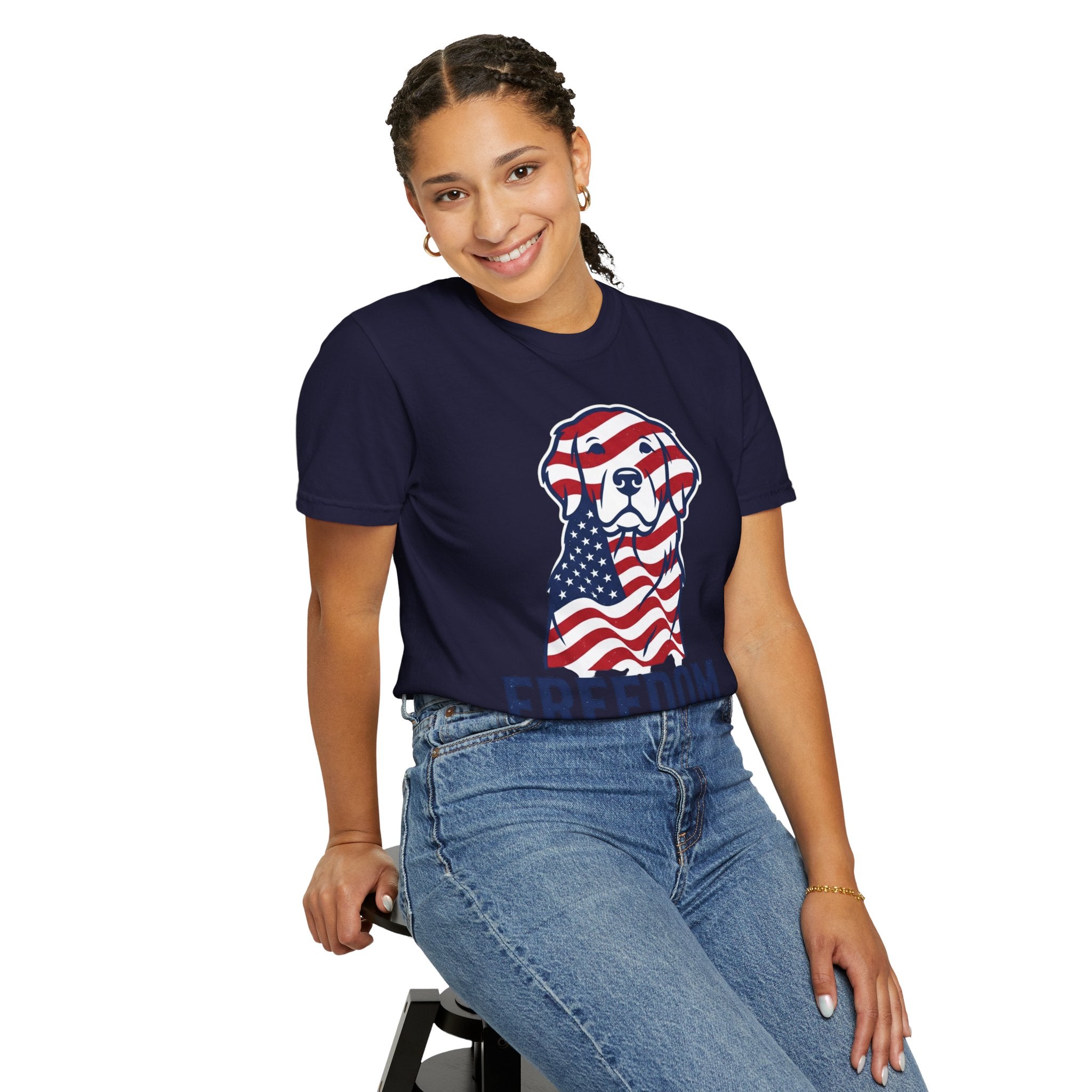Freedom Fur-Ever Patriotic Dog T-Shirt