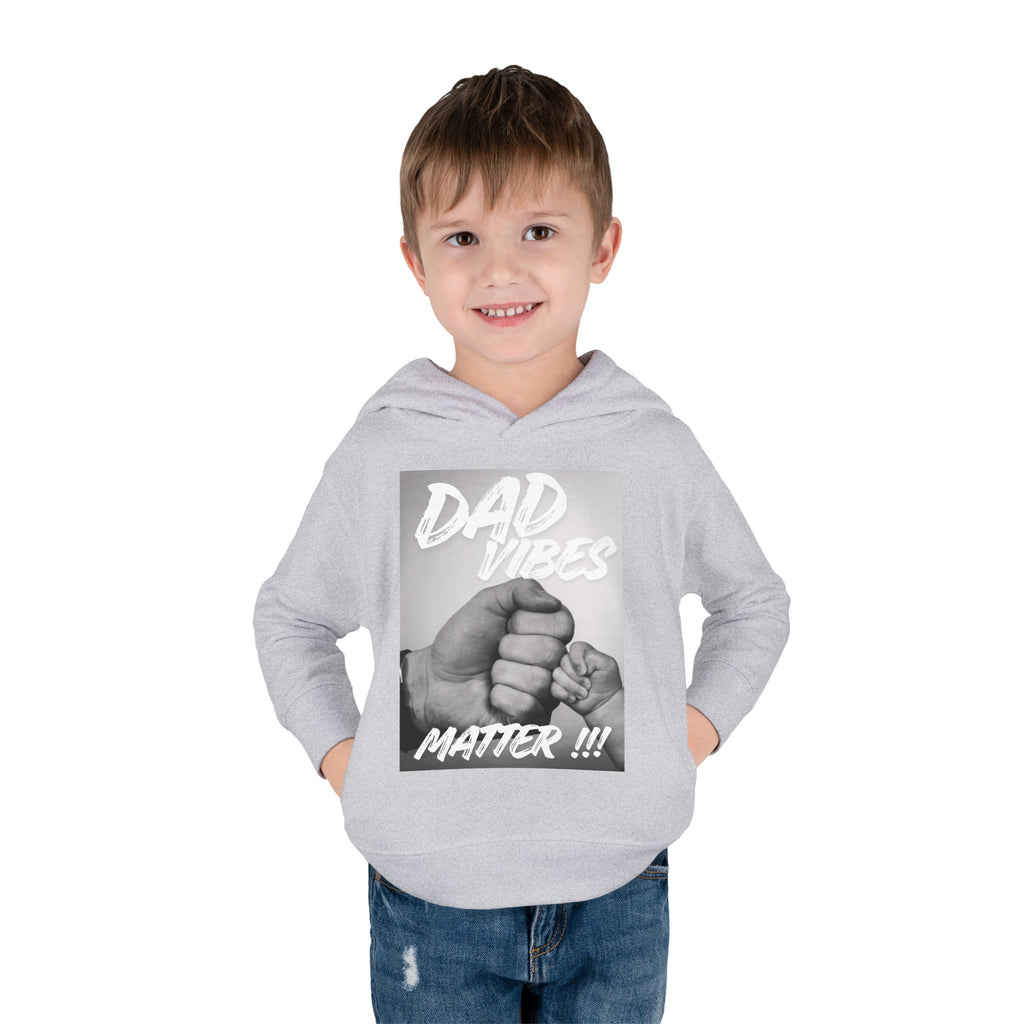 Toddler Hoodie — "Dad Vibes Matter" Fist Bump Pullover (Father’s Day Gift)