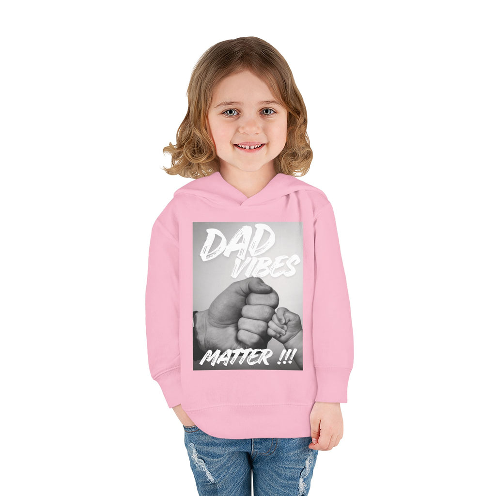 Toddler Hoodie — "Dad Vibes Matter" Fist Bump Pullover (Father’s Day Gift)