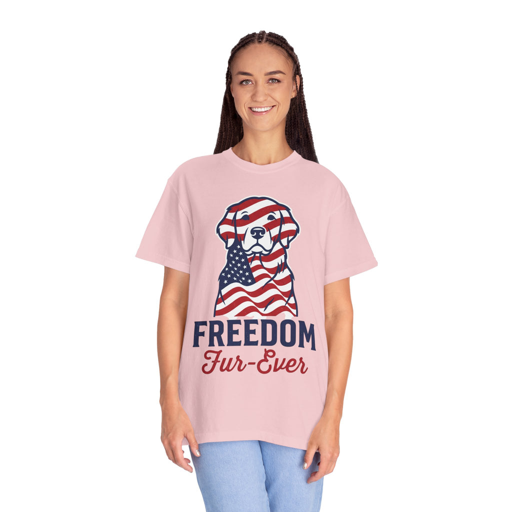 Freedom Fur-Ever Patriotic Dog T-Shirt
