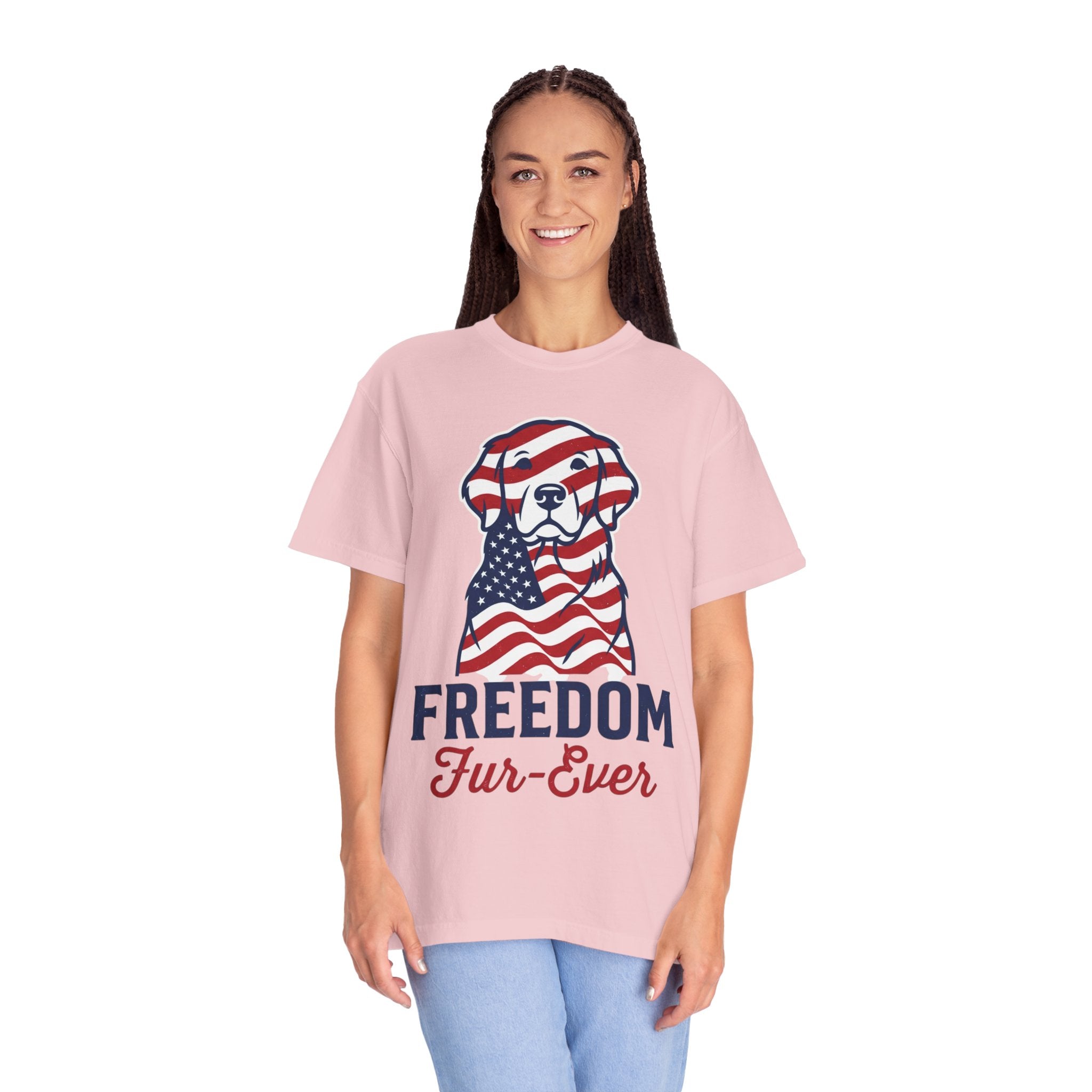 Freedom Fur-Ever Patriotic Dog T-Shirt
