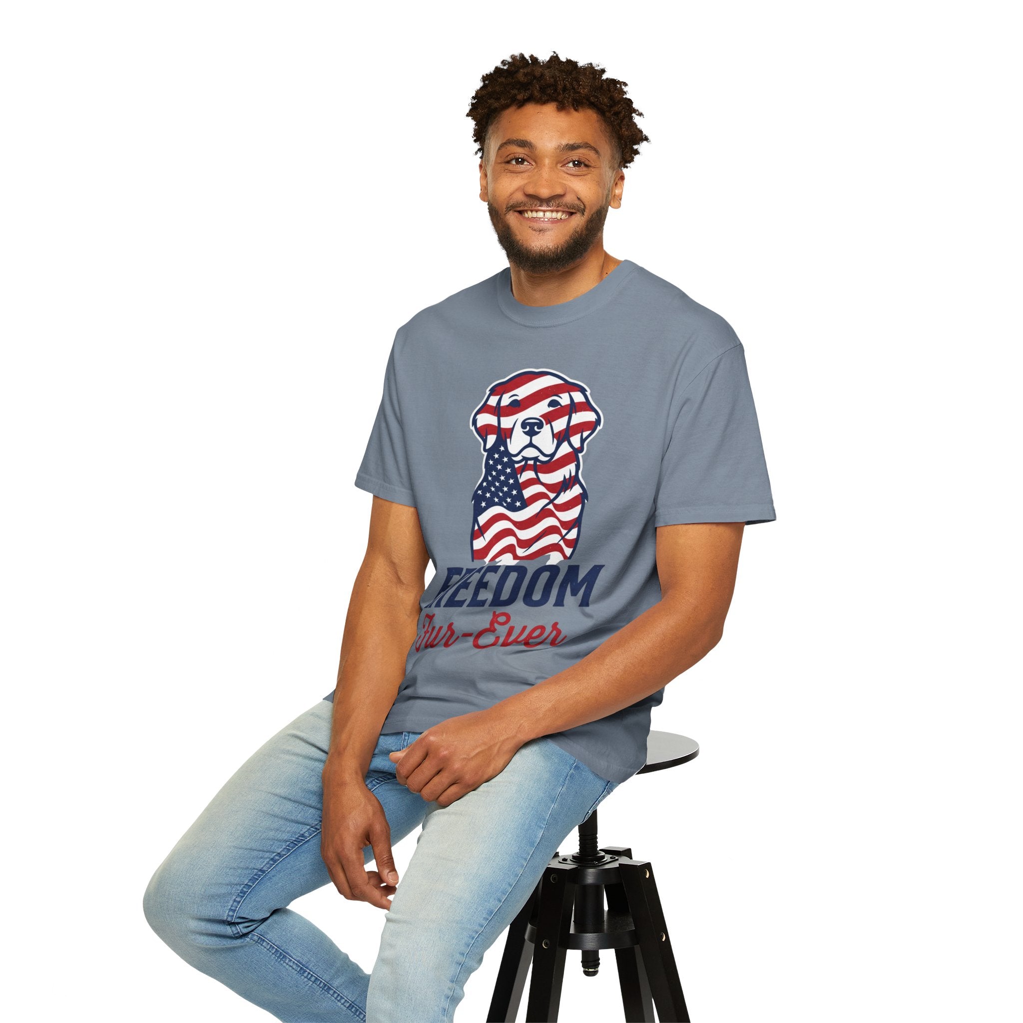 Freedom Fur-Ever Patriotic Dog T-Shirt