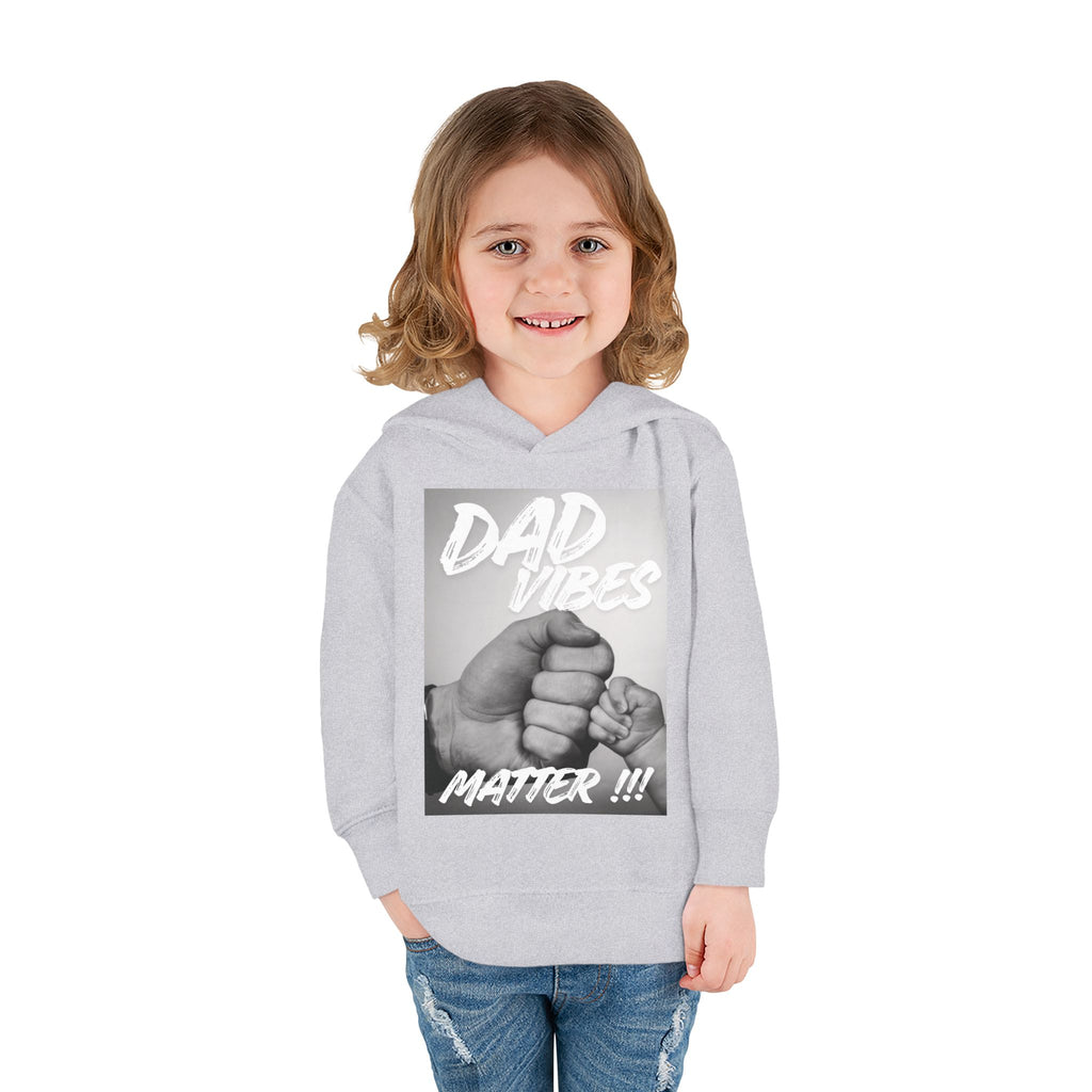 Toddler Hoodie — "Dad Vibes Matter" Fist Bump Pullover (Father’s Day Gift)