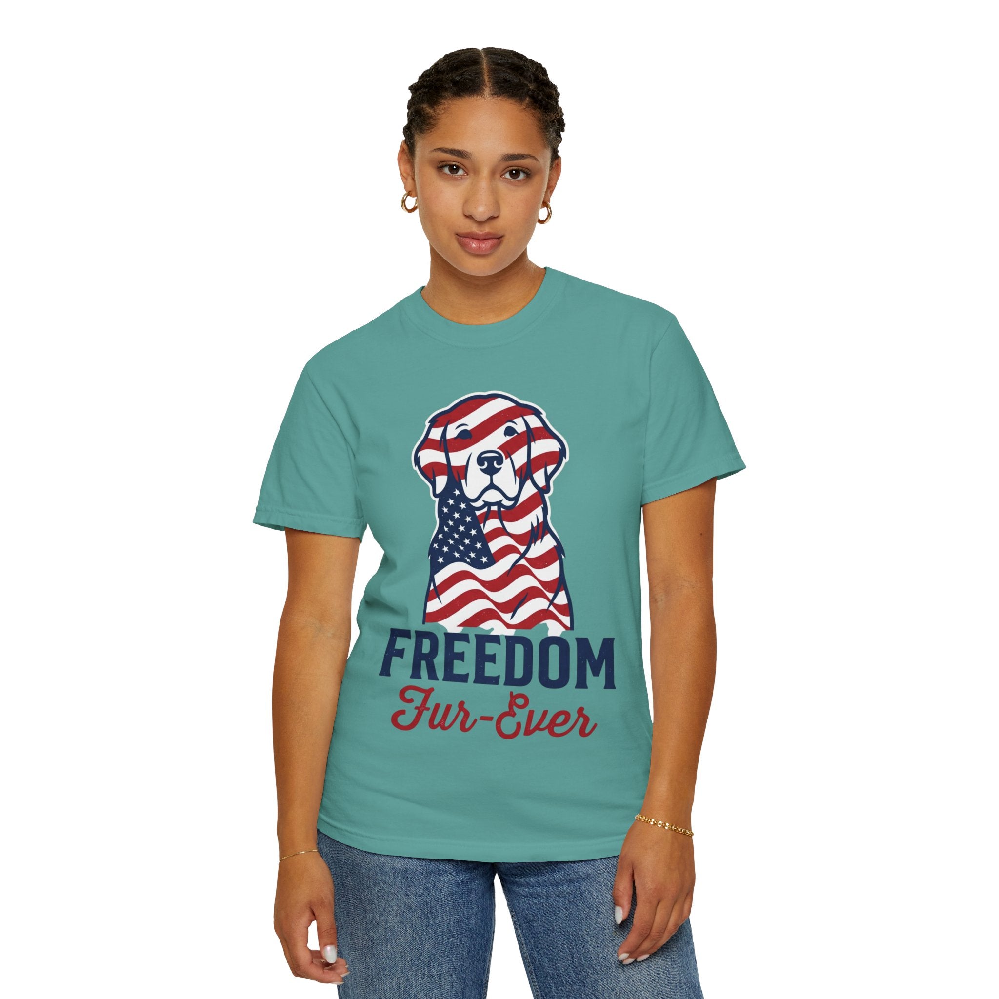 Freedom Fur-Ever Patriotic Dog T-Shirt