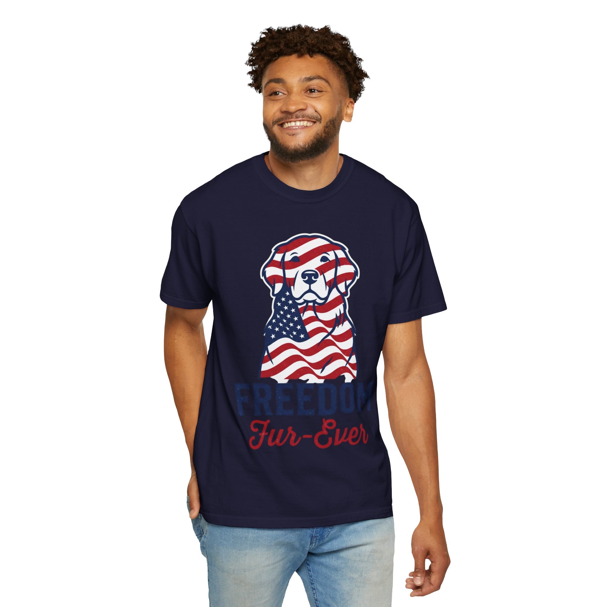 Freedom Fur-Ever Patriotic Dog T-Shirt