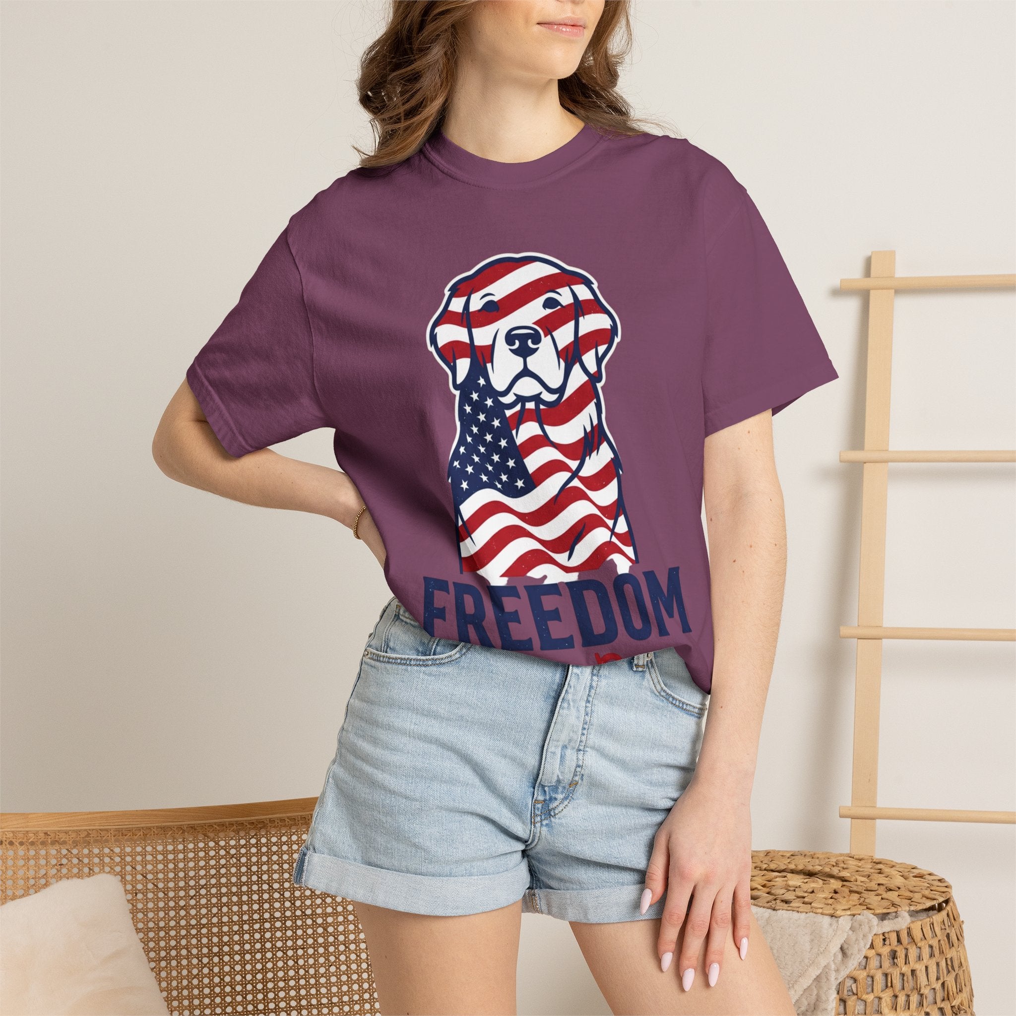 Freedom Fur-Ever Patriotic Dog T-Shirt