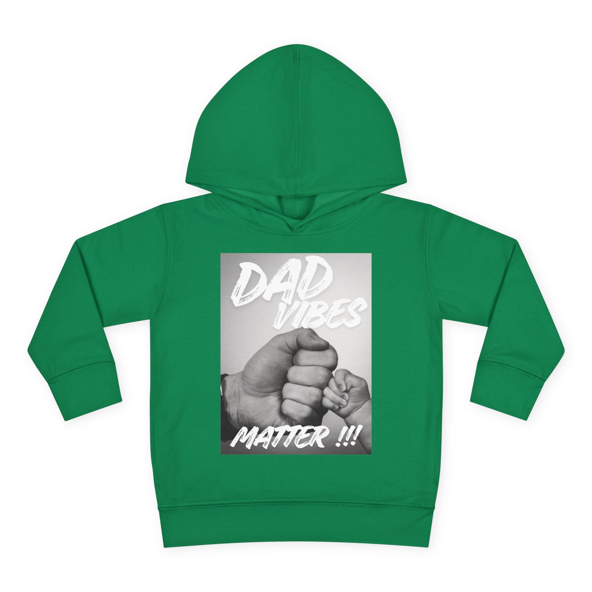 Toddler Hoodie — "Dad Vibes Matter" Fist Bump Pullover (Father’s Day Gift)