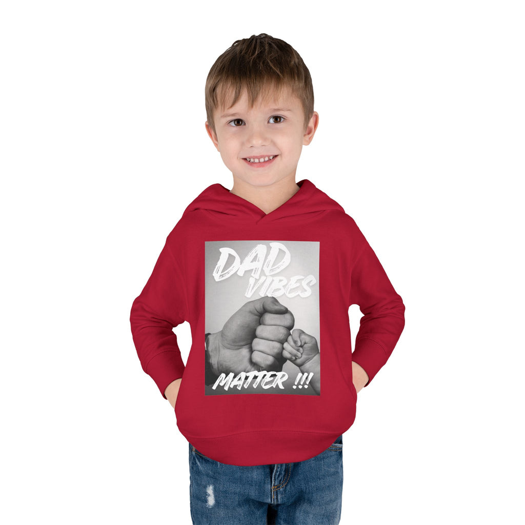 Toddler Hoodie — "Dad Vibes Matter" Fist Bump Pullover (Father’s Day Gift)