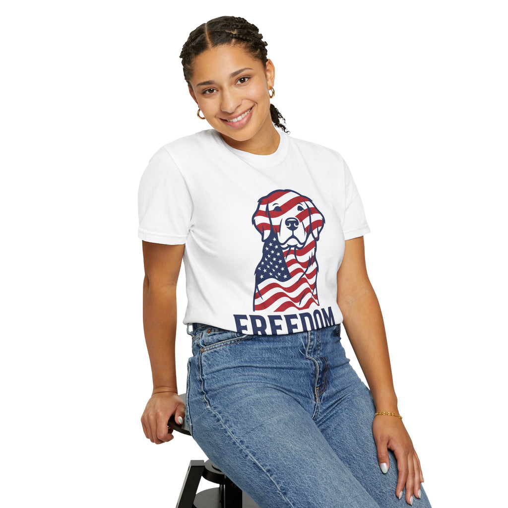 Freedom Fur-Ever Patriotic Dog T-Shirt