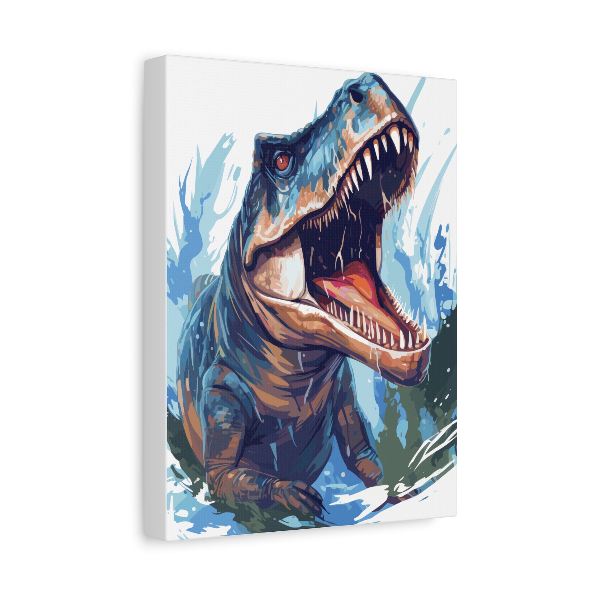 T-Rex Roar Matte Canvas Print