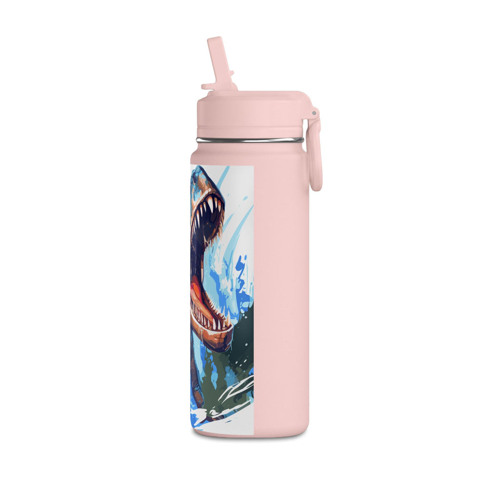 T-Rex Water Bottle — 20oz Dinosaur Sports Bottle with Straw