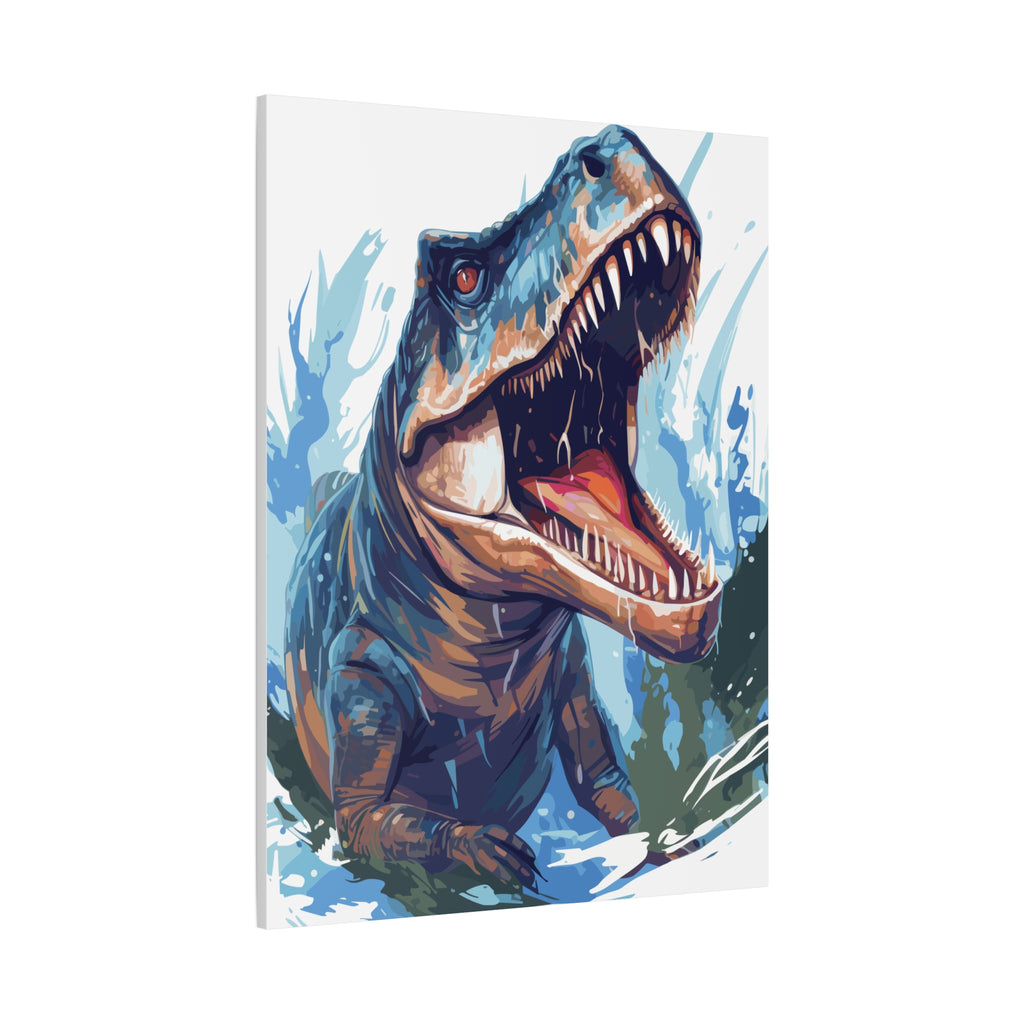 T-Rex Roar Matte Canvas Print