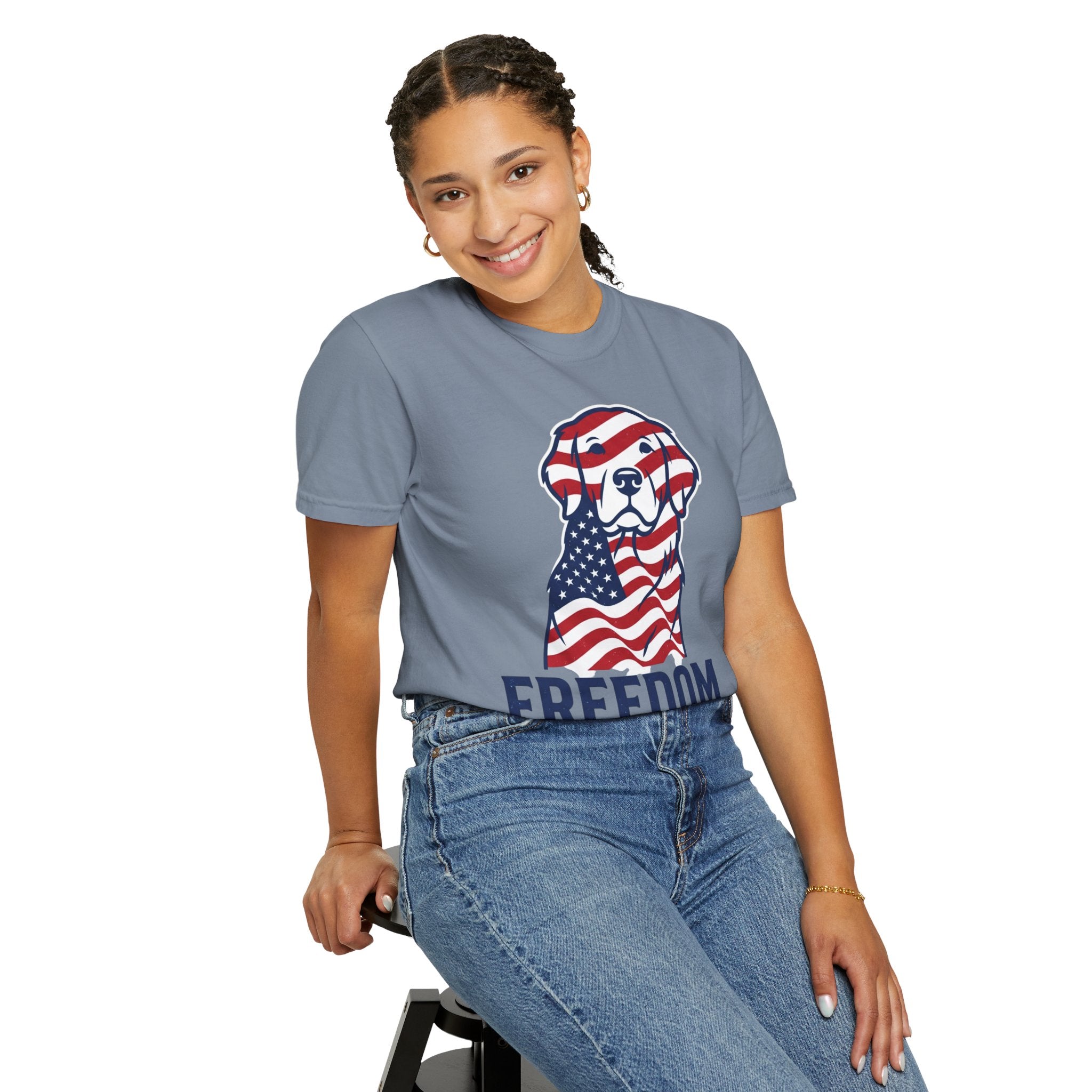 Freedom Fur-Ever Patriotic Dog T-Shirt
