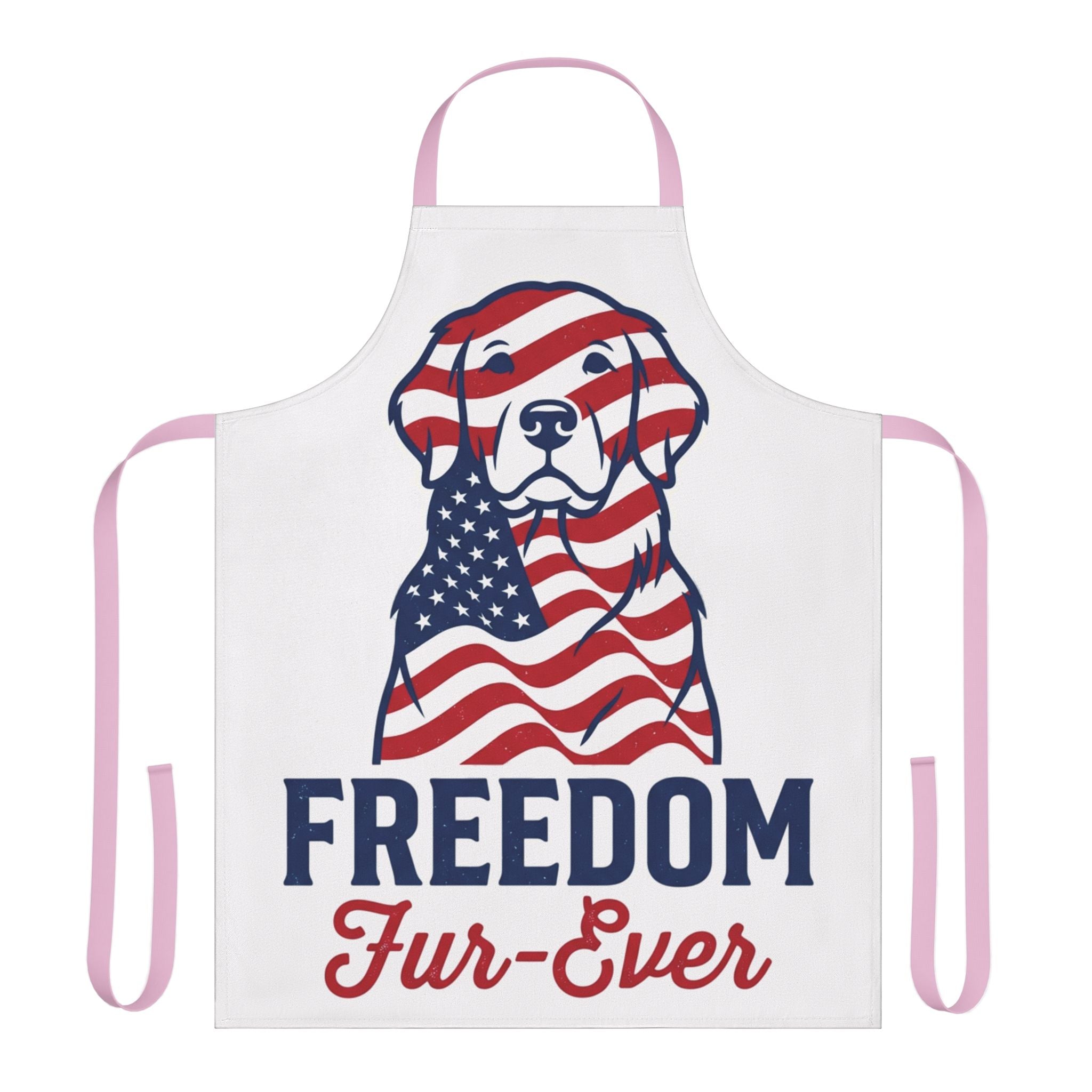 Patriotic Dog Apron — "Freedom Fur-Ever" 4th of July BBQ Cooking Apron
