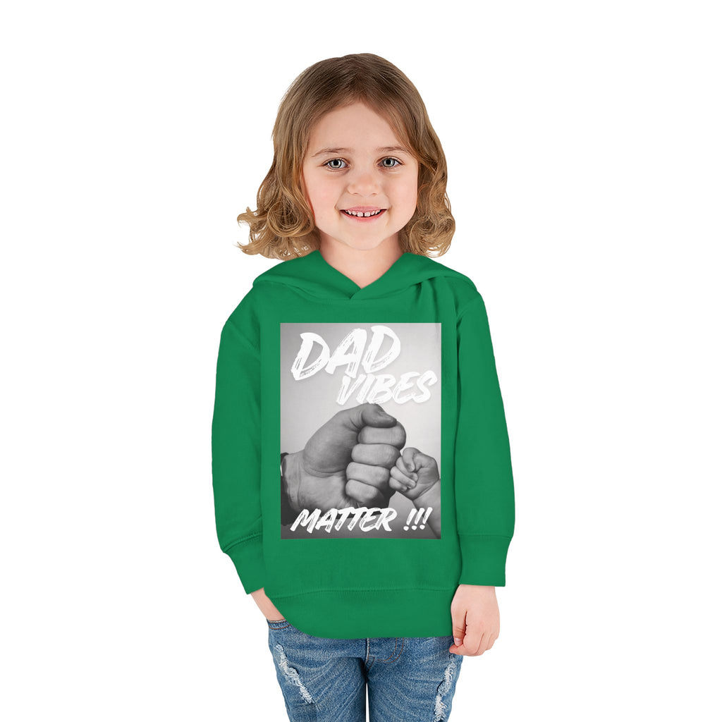 Toddler Hoodie — "Dad Vibes Matter" Fist Bump Pullover (Father’s Day Gift)