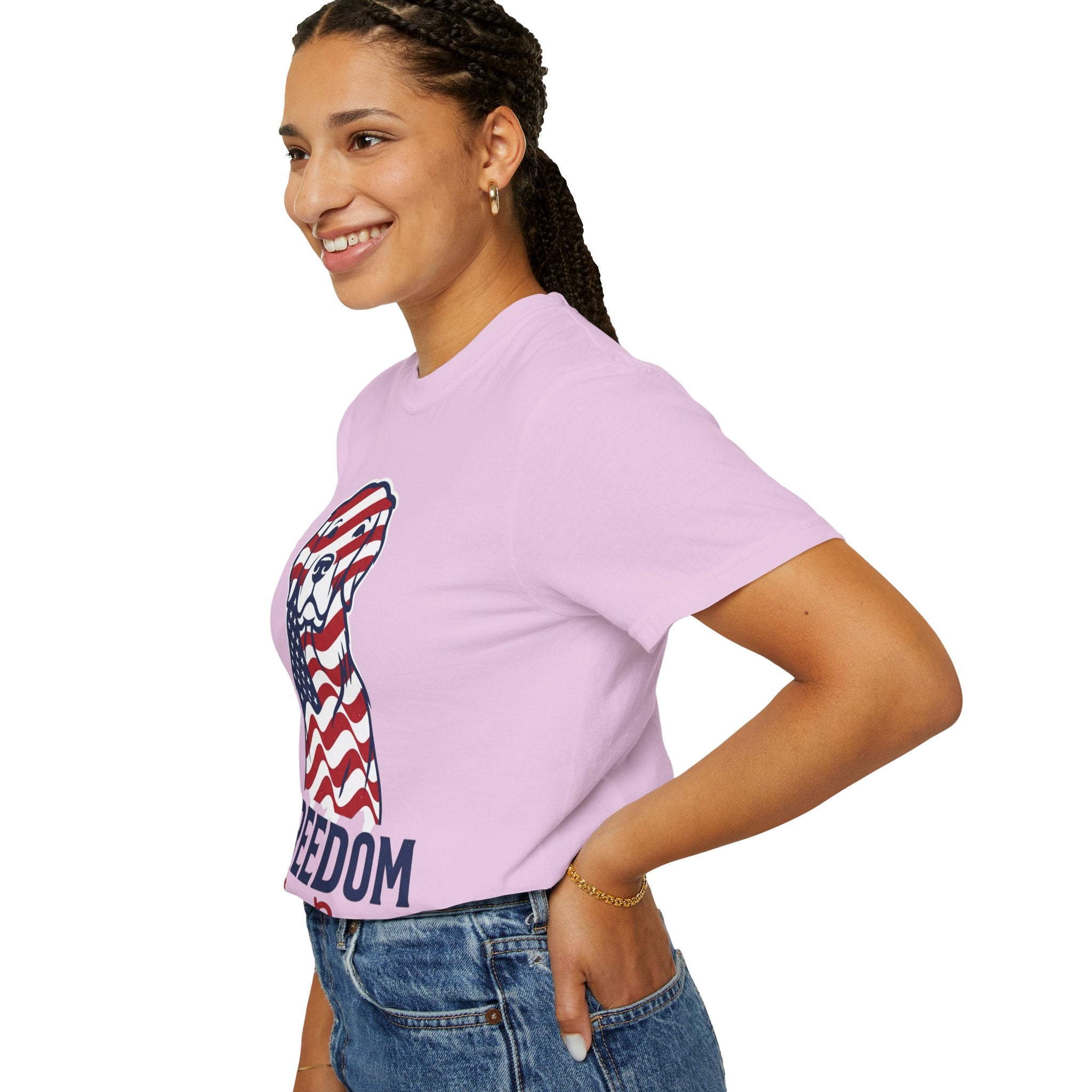 Freedom Fur-Ever Patriotic Dog T-Shirt