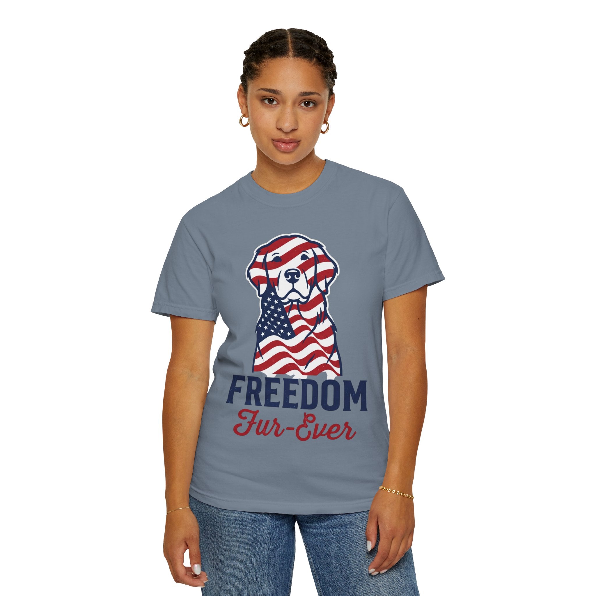 Freedom Fur-Ever Patriotic Dog T-Shirt