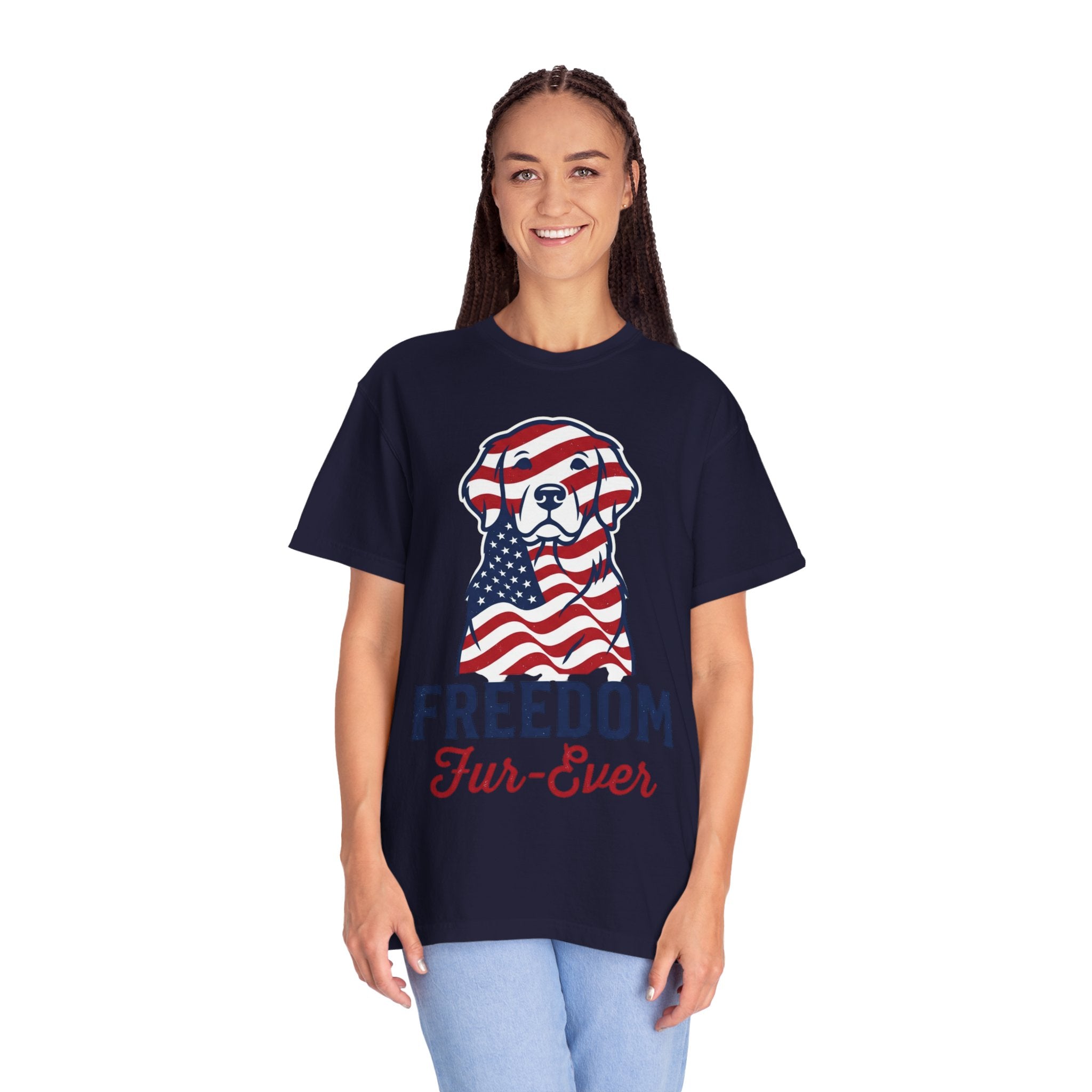 Freedom Fur-Ever Patriotic Dog T-Shirt