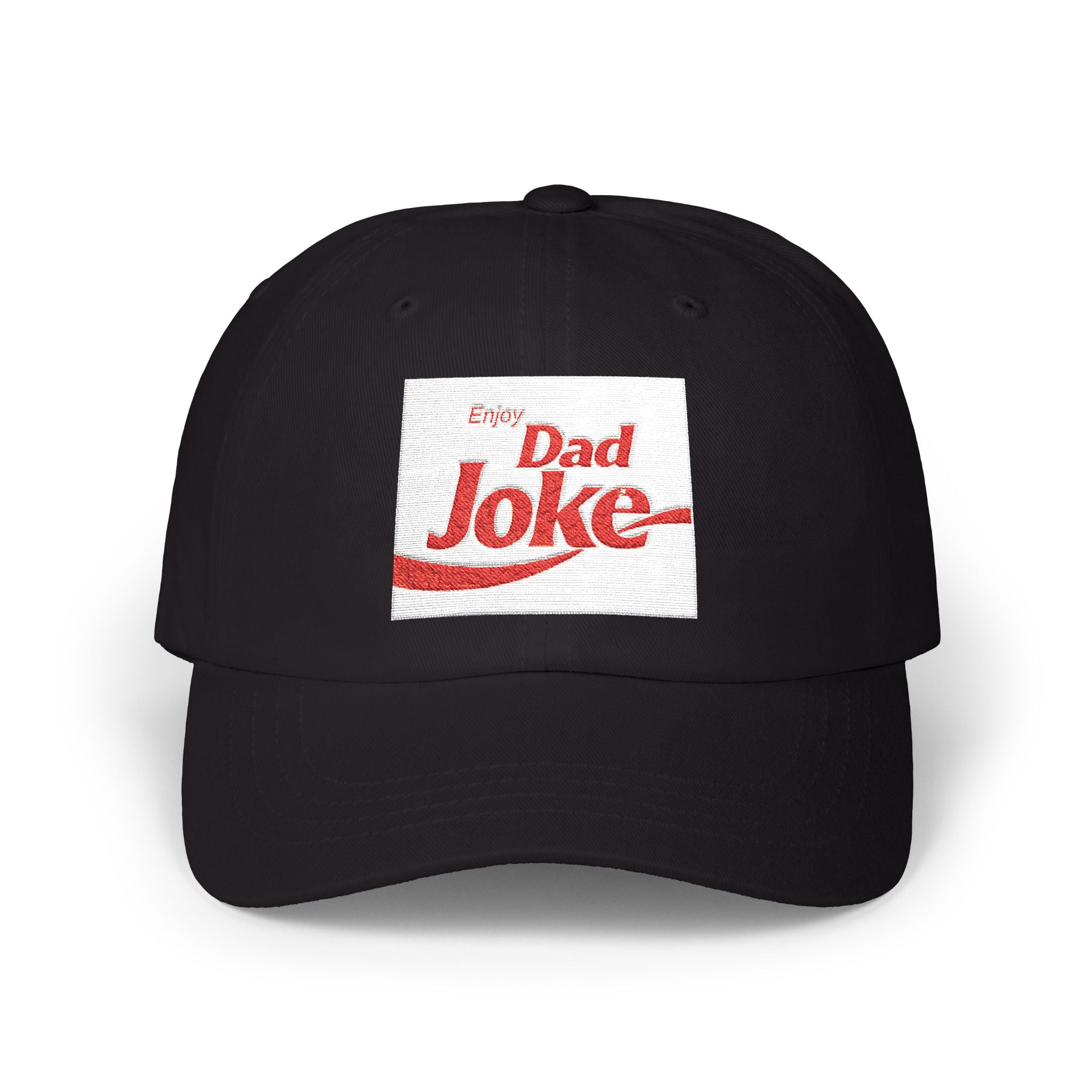 Dad Joke Cap — Classic White Embroidered Baseball Hat