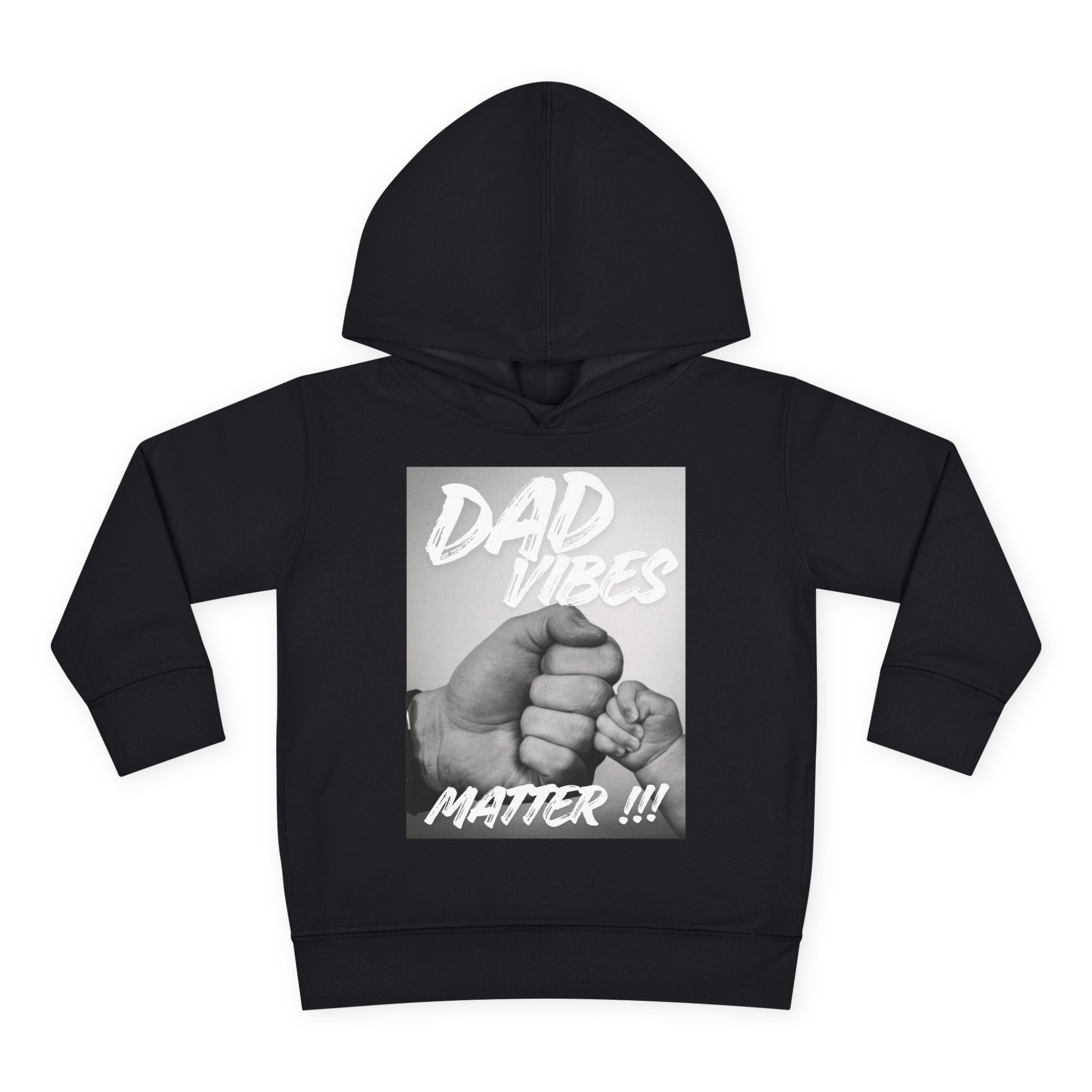 Toddler Hoodie — "Dad Vibes Matter" Fist Bump Pullover (Father’s Day Gift)