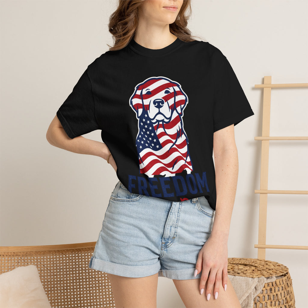 Freedom Fur-Ever Patriotic Dog T-Shirt