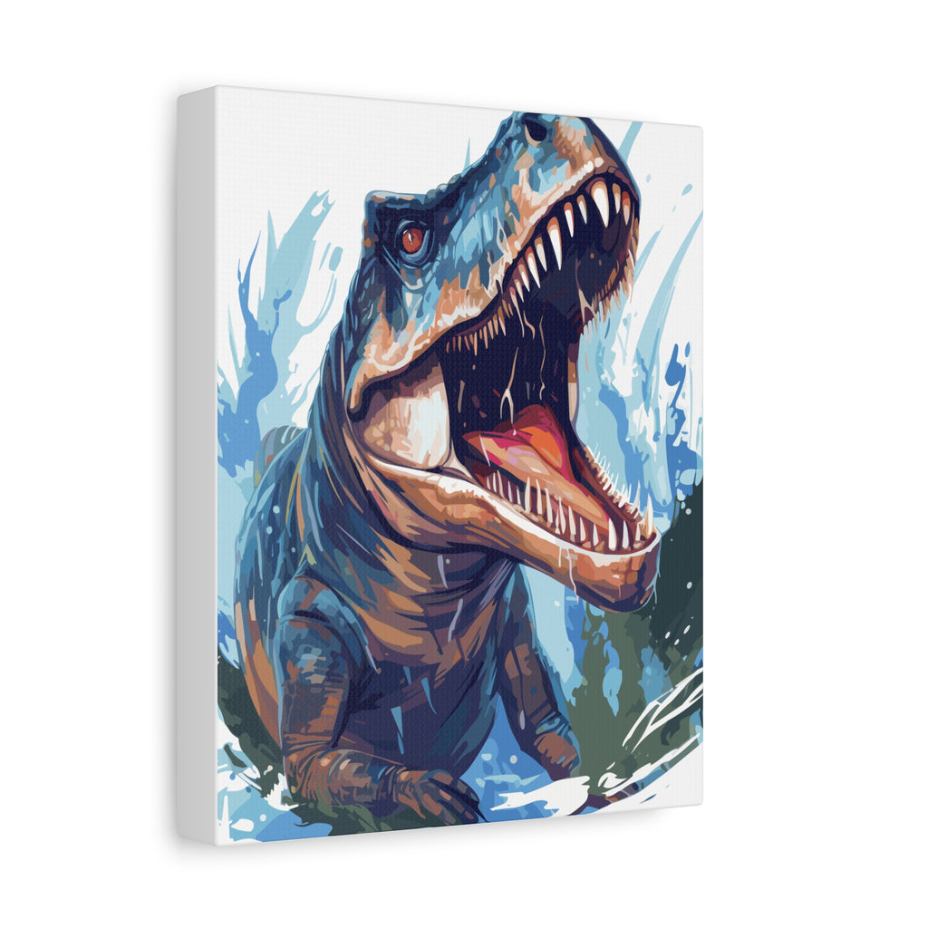 T-Rex Roar Matte Canvas Print