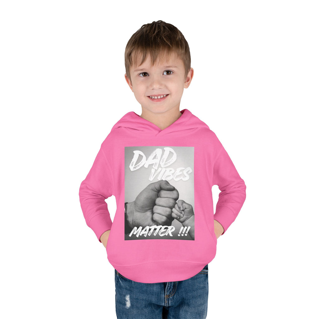 Toddler Hoodie — "Dad Vibes Matter" Fist Bump Pullover (Father’s Day Gift)