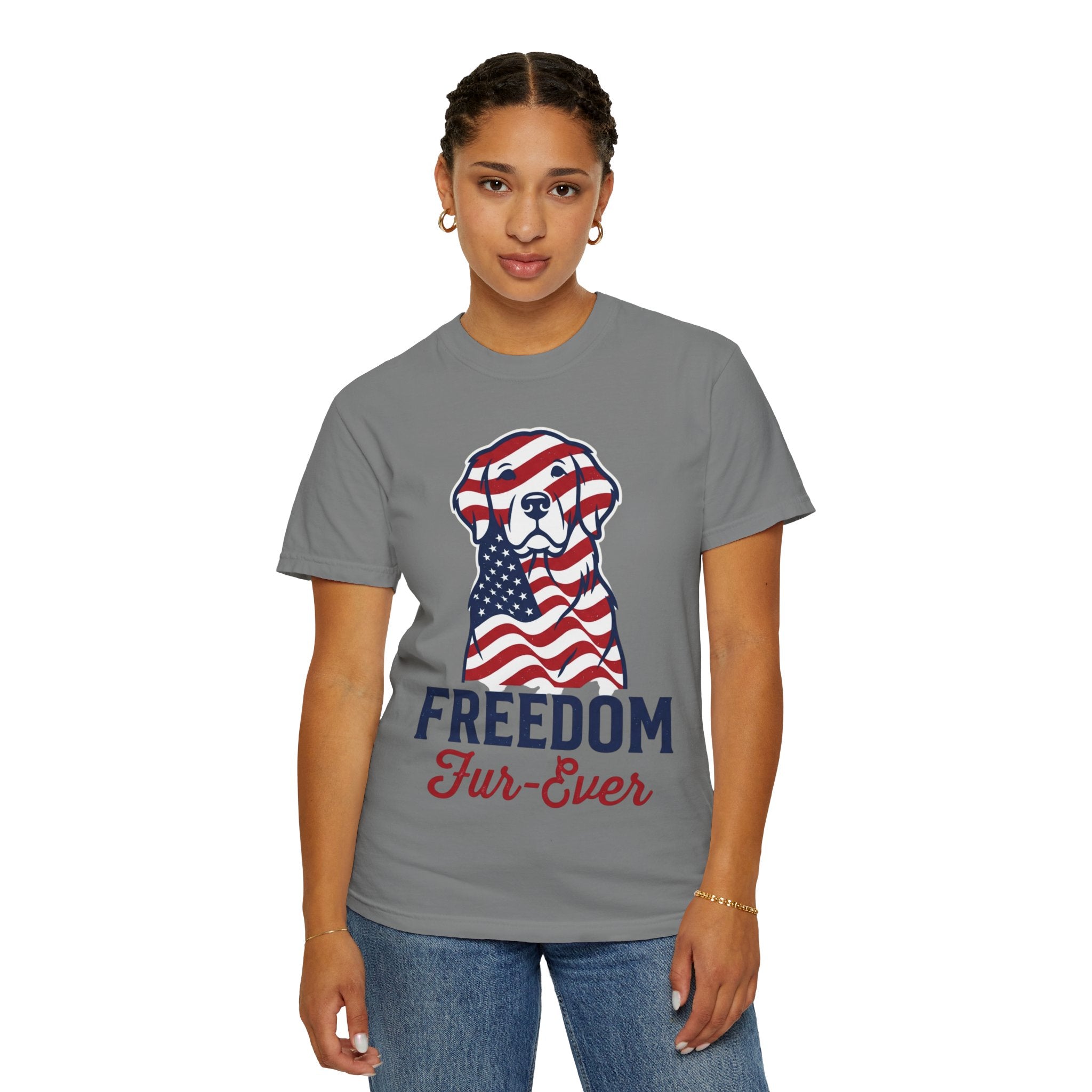 Freedom Fur-Ever Patriotic Dog T-Shirt