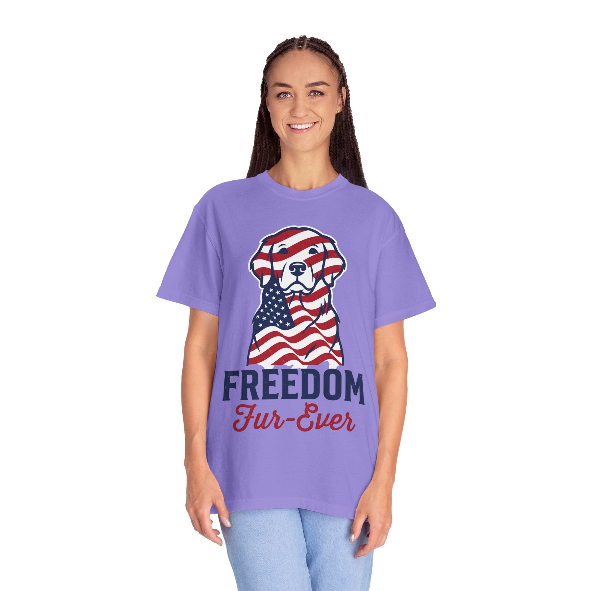 Freedom Fur-Ever Patriotic Dog T-Shirt