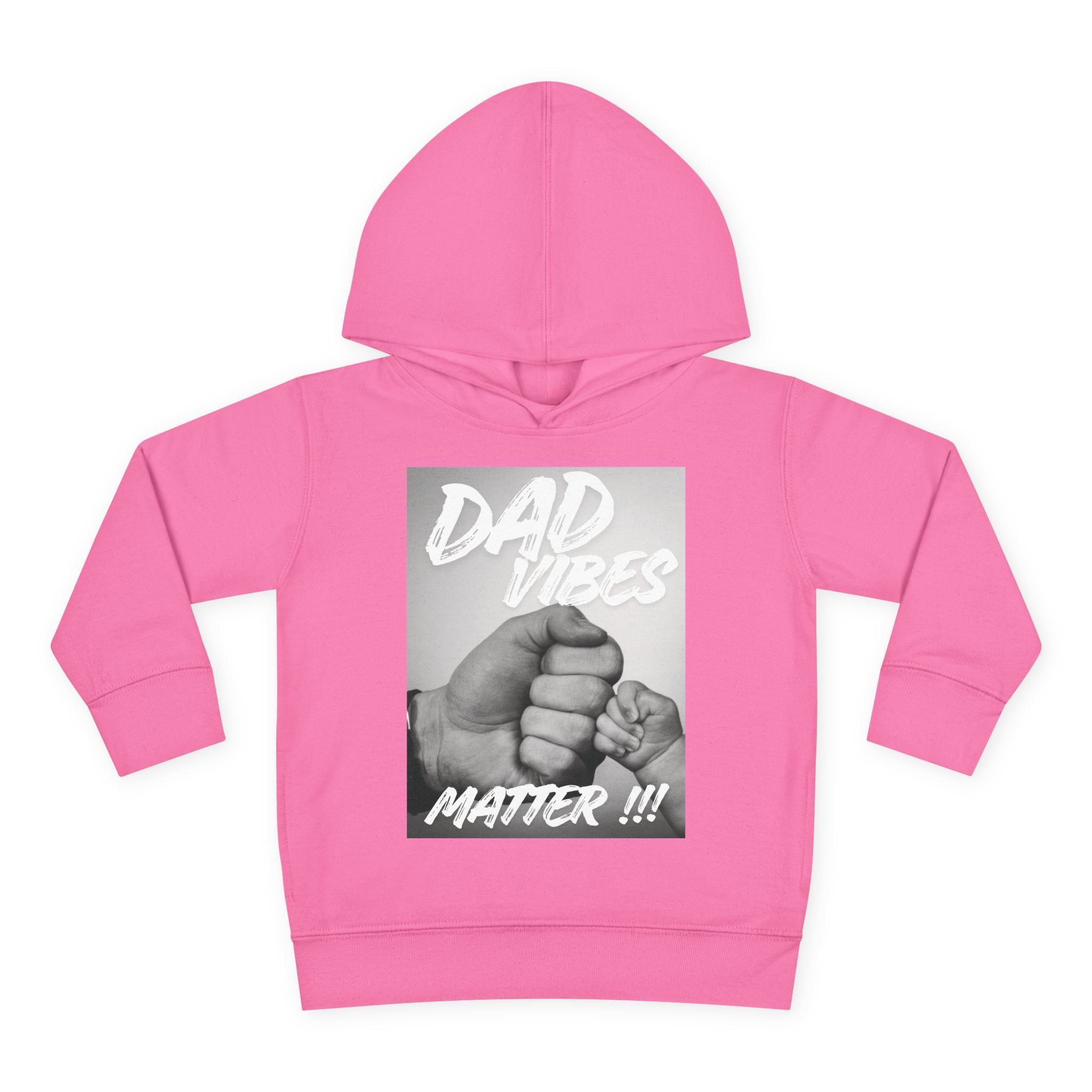 Toddler Hoodie — "Dad Vibes Matter" Fist Bump Pullover (Father’s Day Gift)