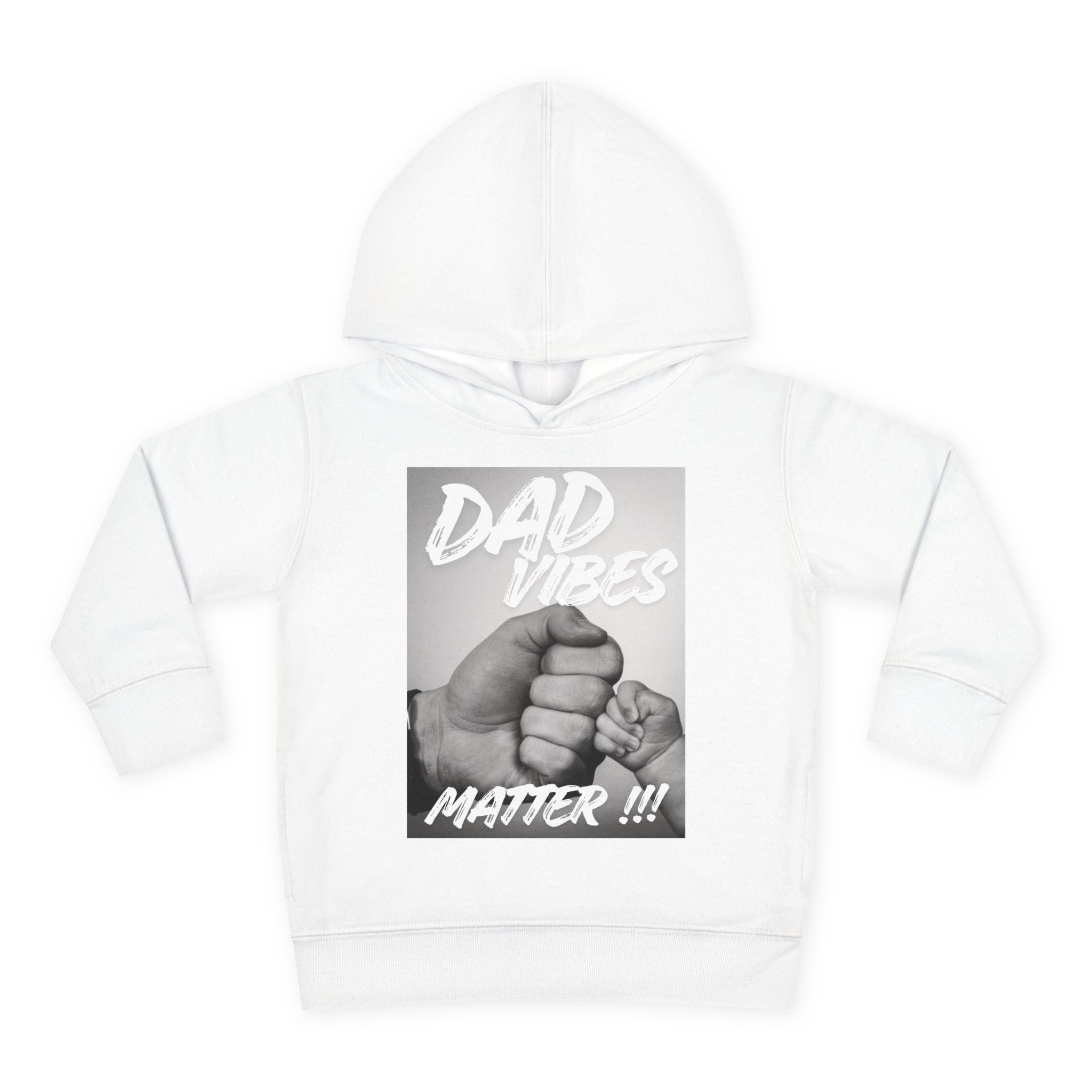 Toddler Hoodie — "Dad Vibes Matter" Fist Bump Pullover (Father’s Day Gift)