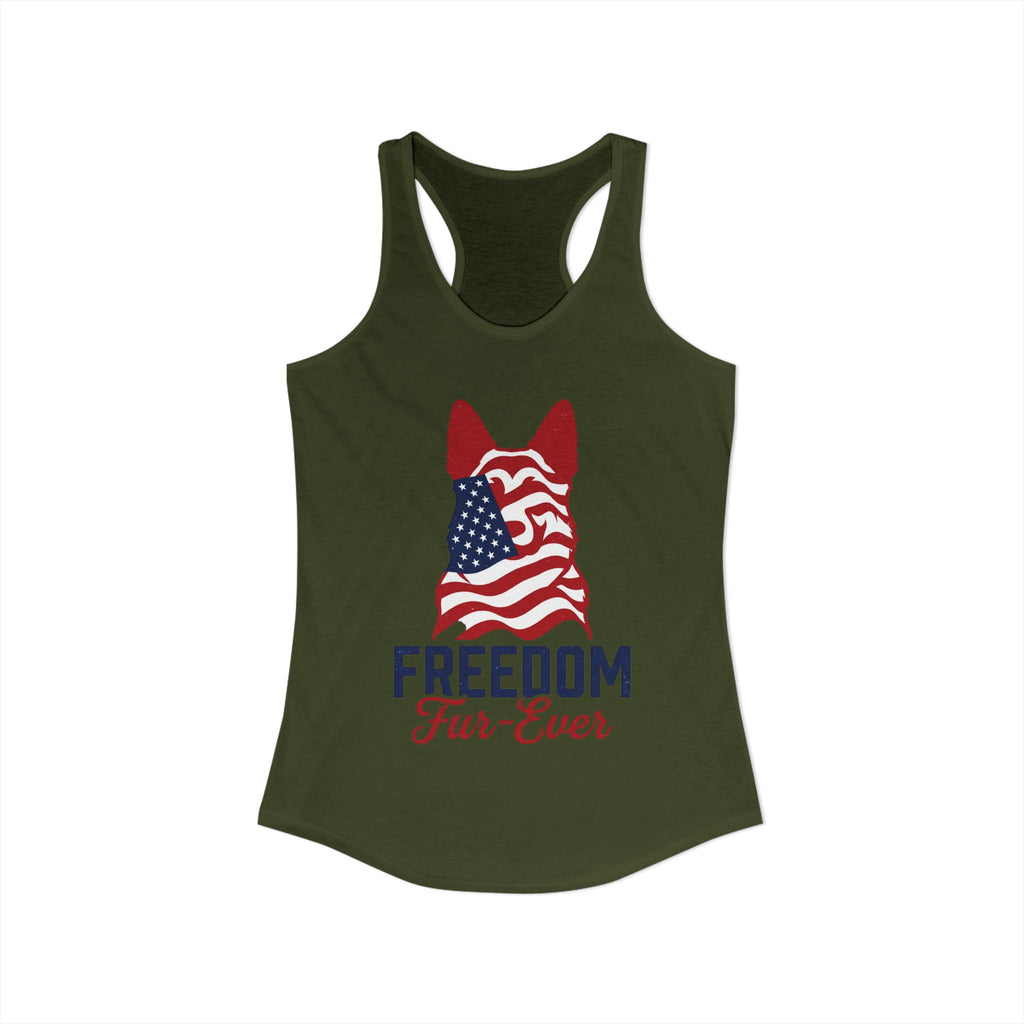 Freedom Fur-Ever Women's Ideal Racerback Tank