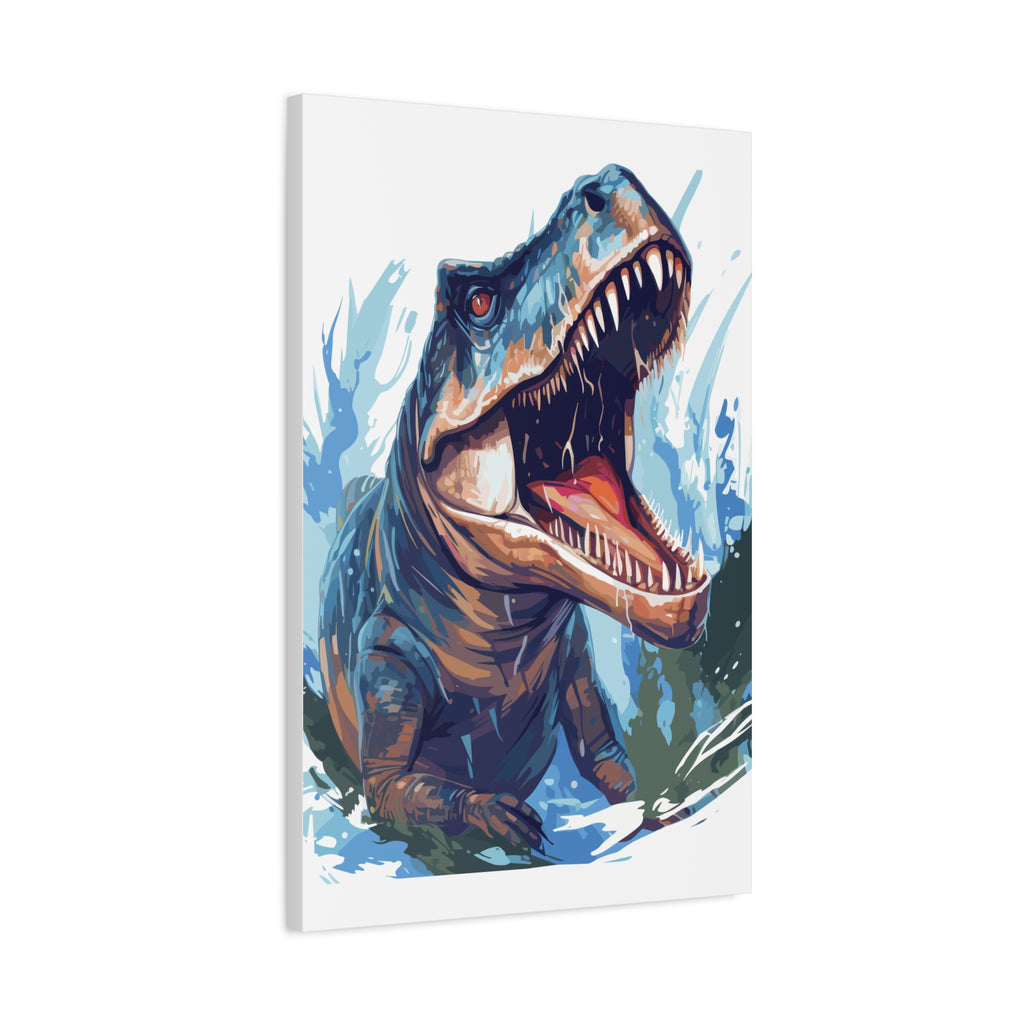 T-Rex Roar Matte Canvas Print