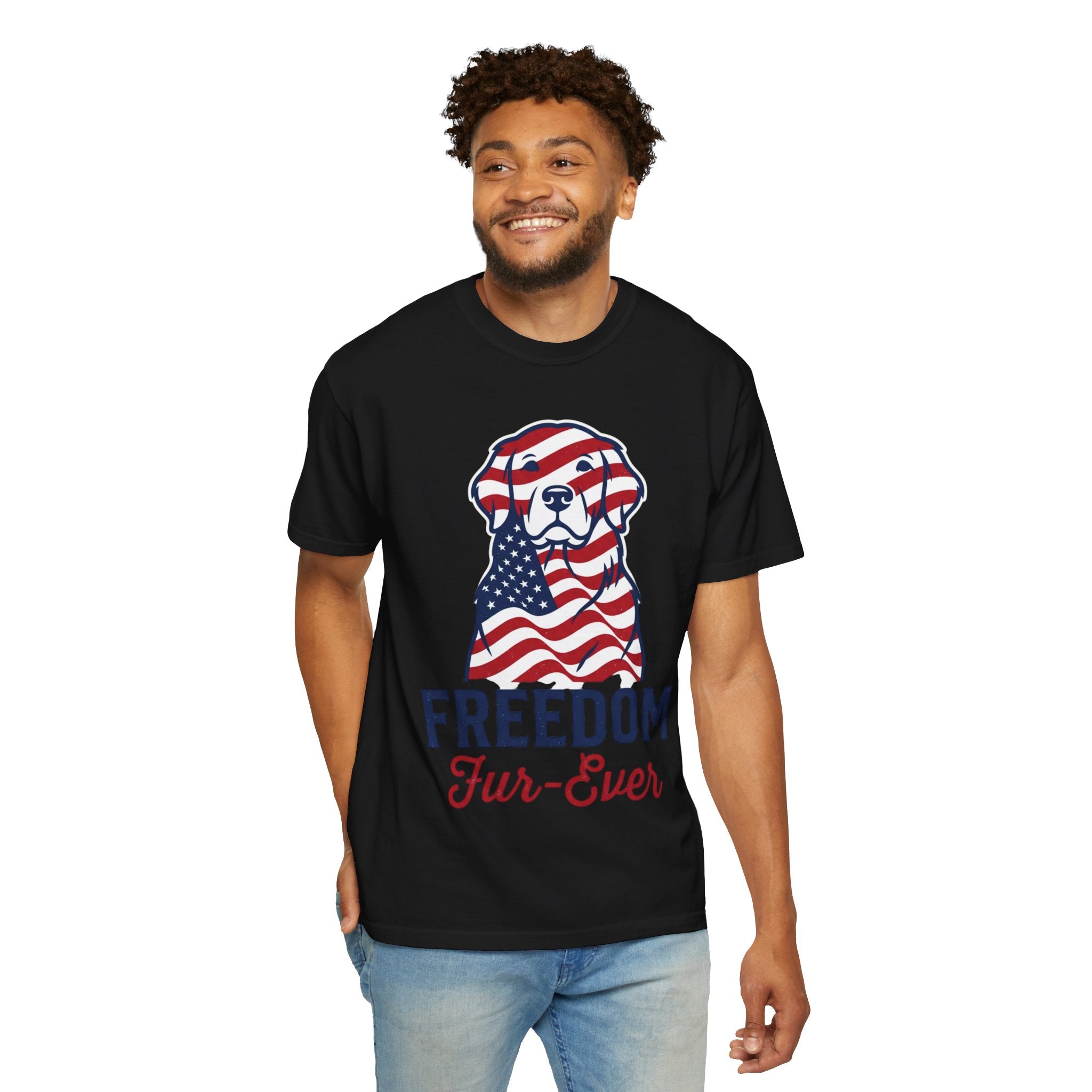 Freedom Fur-Ever Patriotic Dog T-Shirt